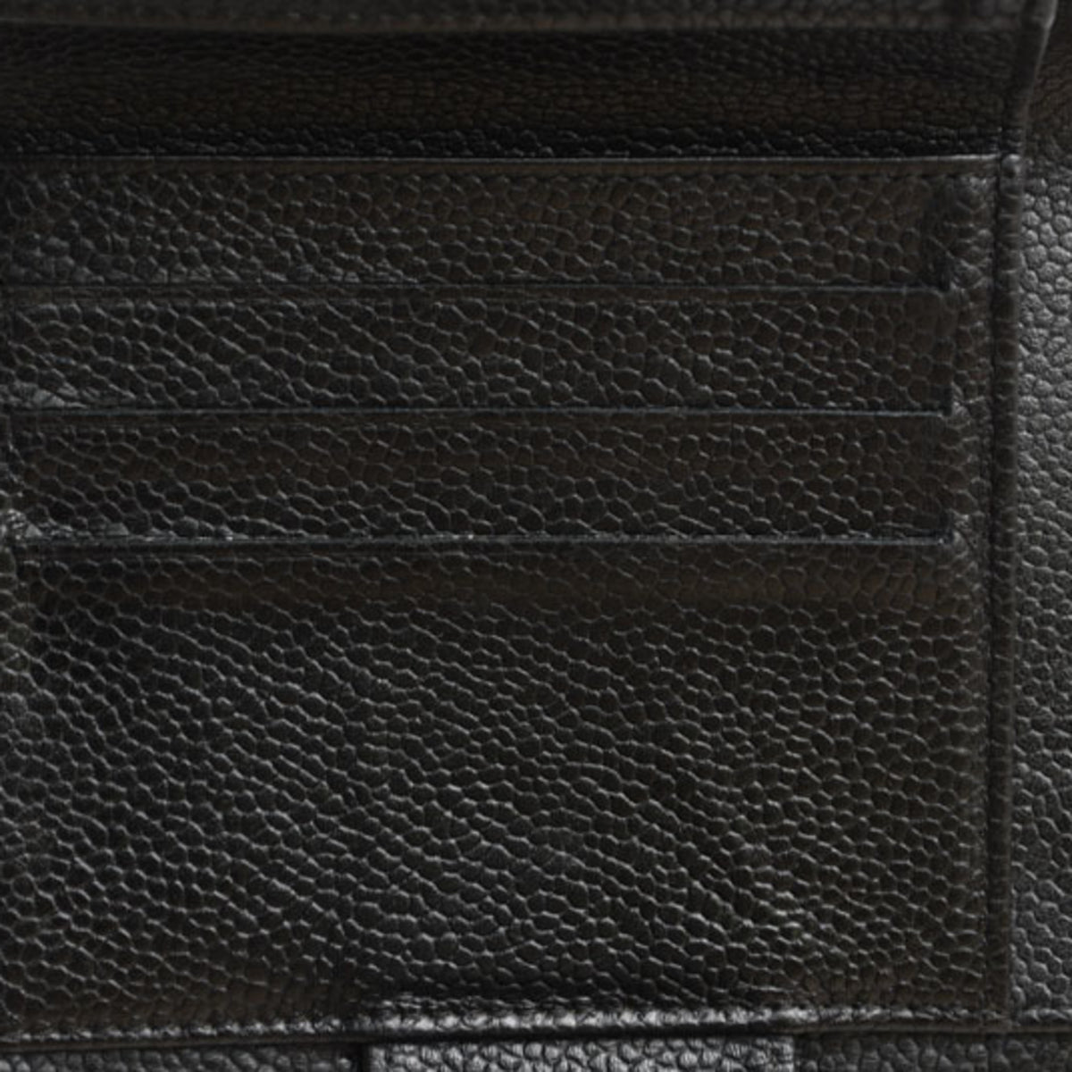 Chanel Black Leather Wallet (Bi-Fold) (Pre-Owned)