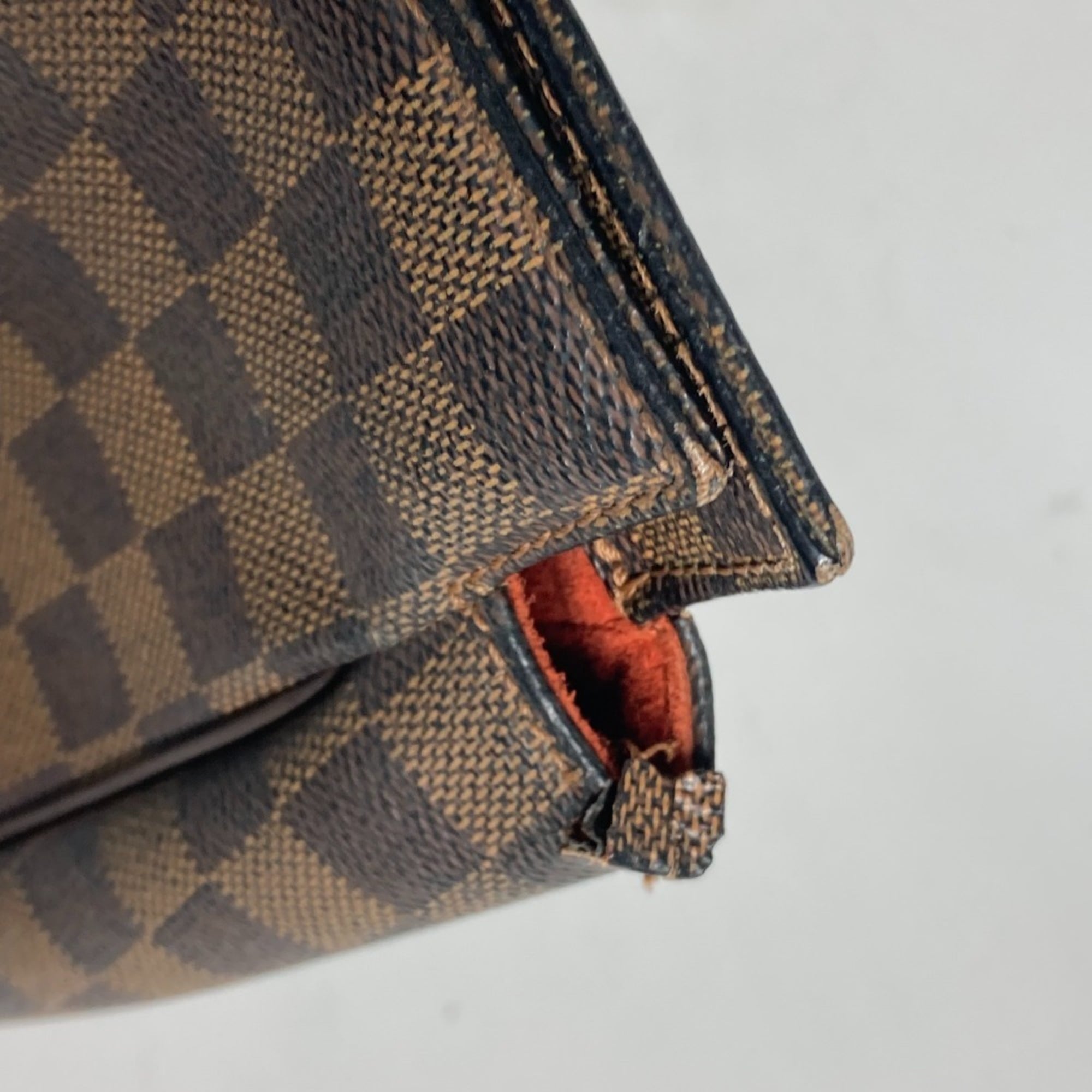 Louis Vuitton Brown Damier Canvas Shoulder Bag Tote Bag (Pre-Owned)