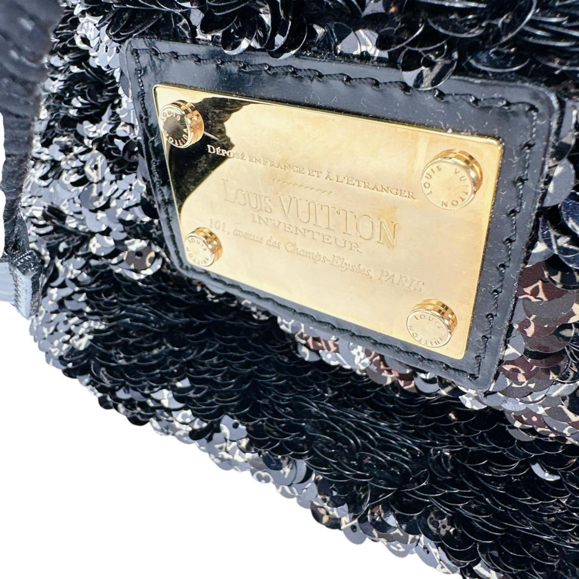 Louis Vuitton Black Spangles Handbag (Pre-Owned)