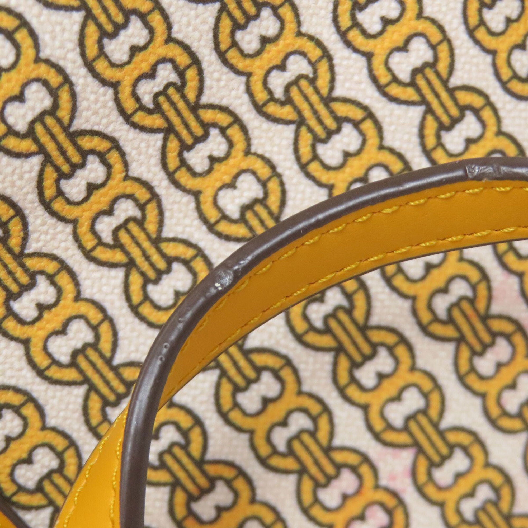 Tory Burch Yellow Pvc Tote Bag (Pre-Owned)