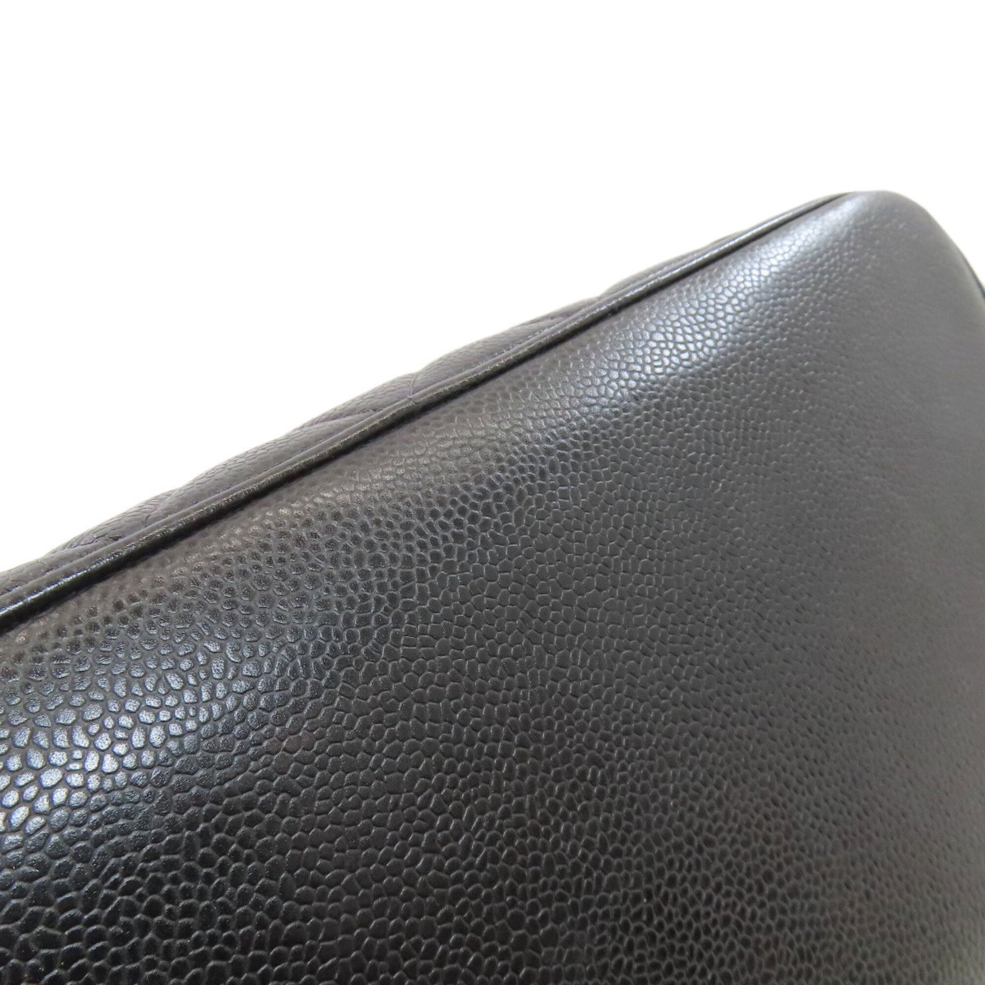 Chanel Black Leather Tote Bag (Pre-Owned)