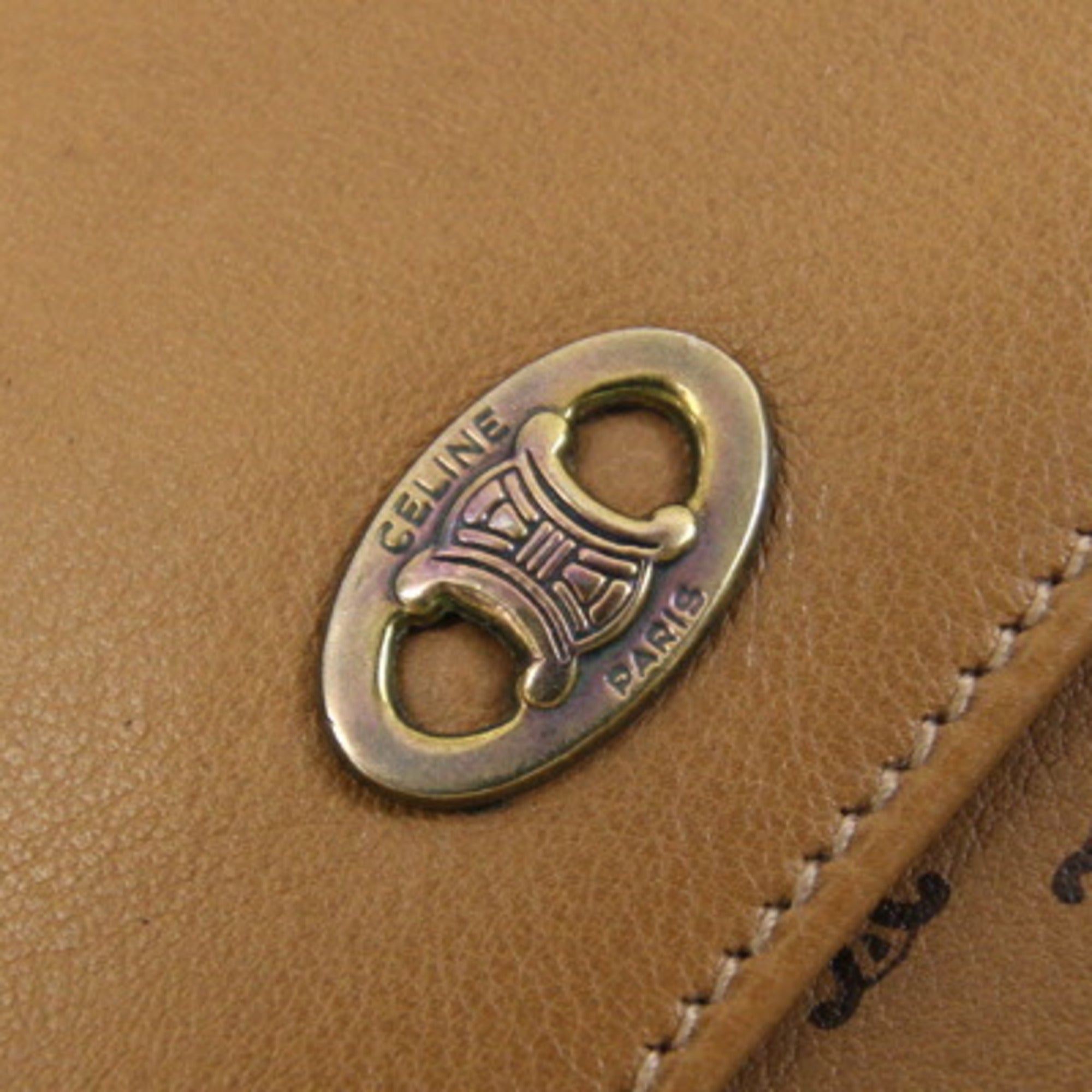 Celine Brown Leather Wallet (Tri-Fold) (Pre-Owned)