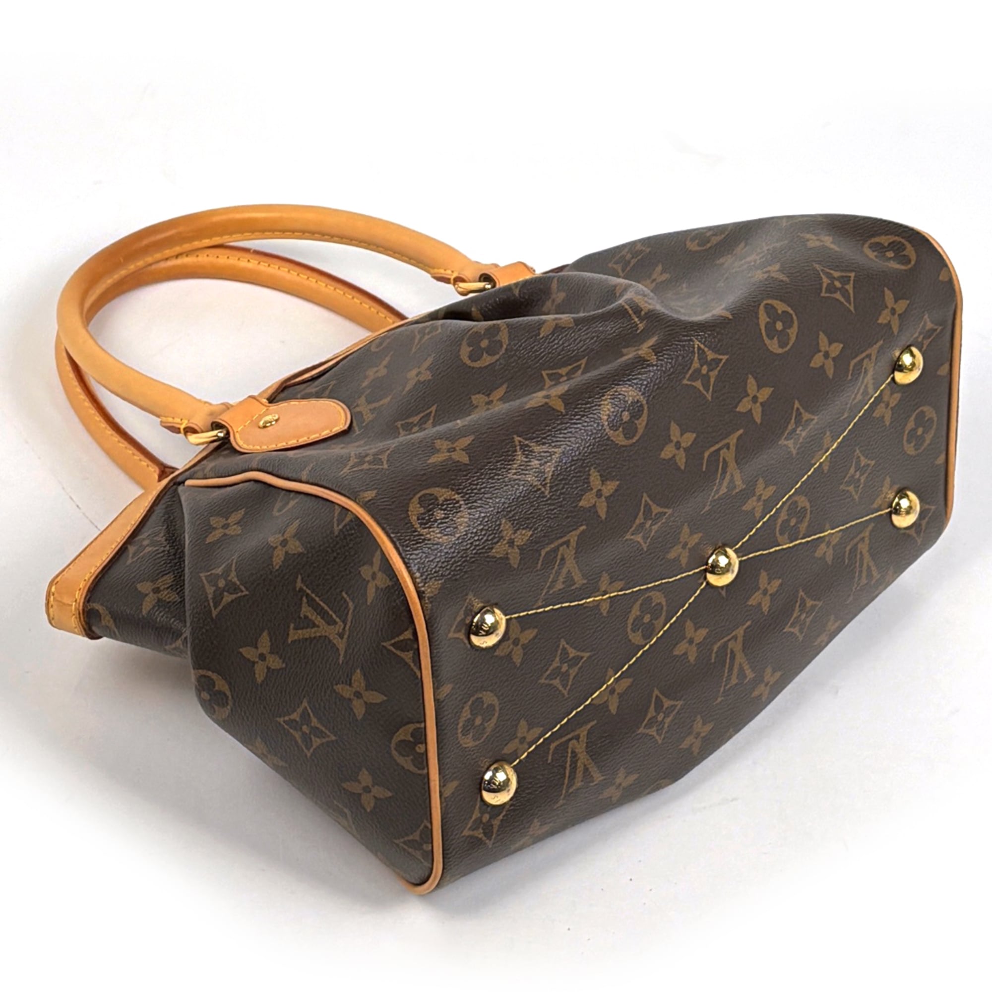 Louis Vuitton Brown Monogram Handbag Tote Bag (Pre-Owned)