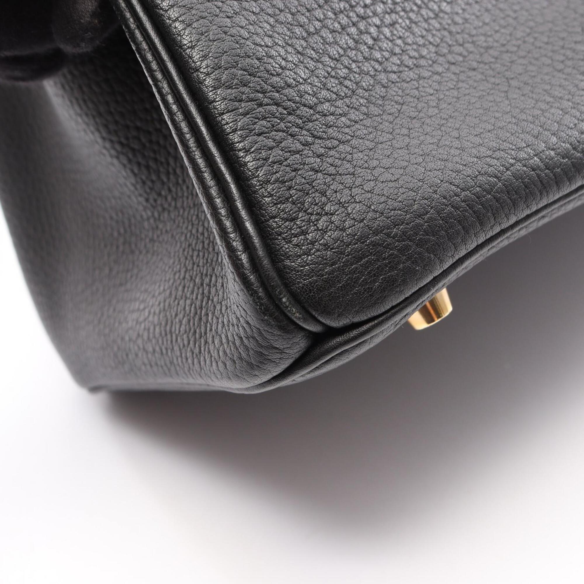 Hermes Black Ardennes Leather Leather Handbag (Pre-Owned)