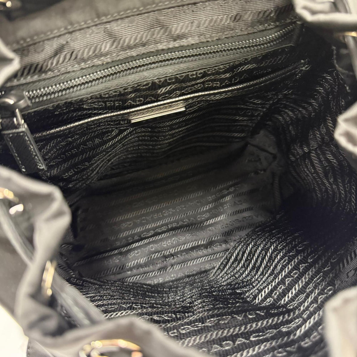 Prada Black Nylon Backpack (Pre-Owned)