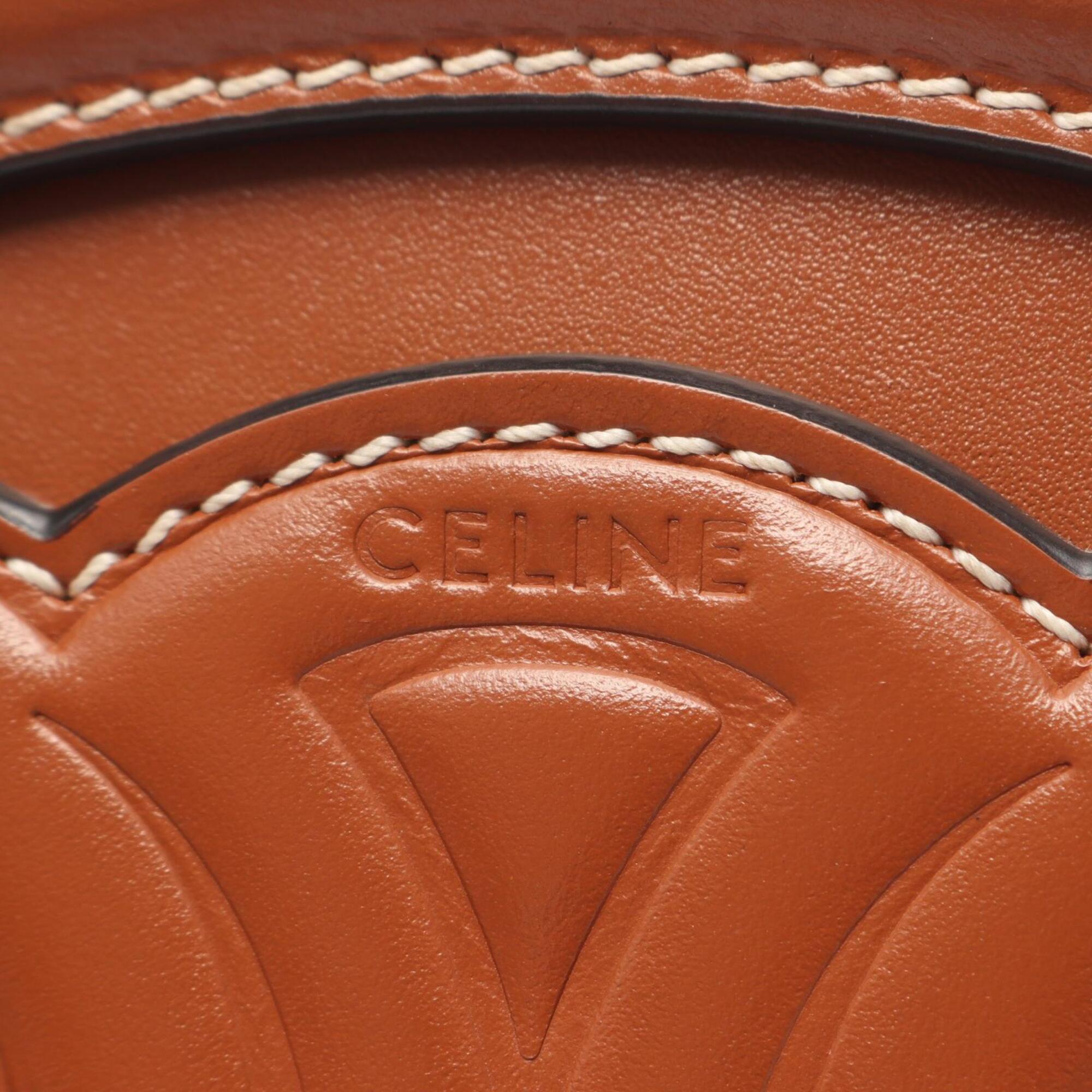 Celine Brown Leather Shoulder Bag (Pre-Owned)