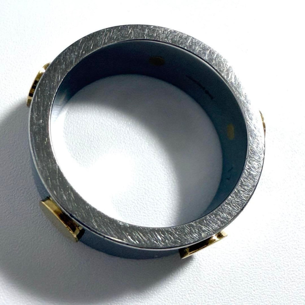 Gucci Gold Plating Stainless Steel Band Ring (Pre-Owned)