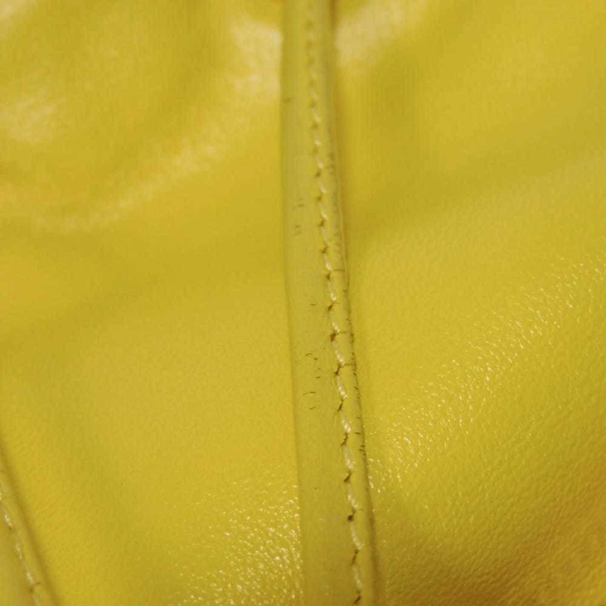 Prada Yellow Leather Handbag (Pre-Owned)