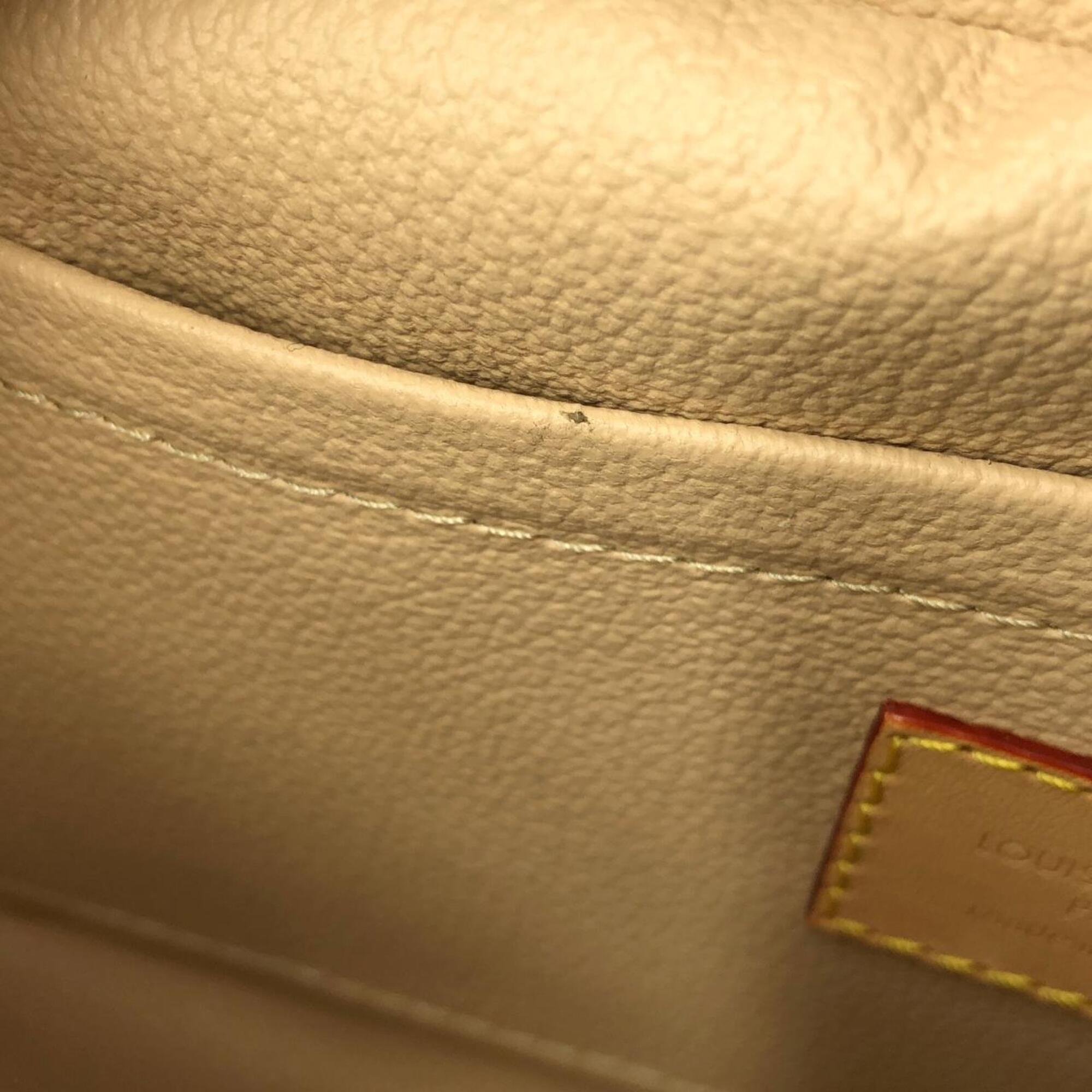 Louis Vuitton Brown Coated Canvas Handbag Pouch (Pre-Owned)