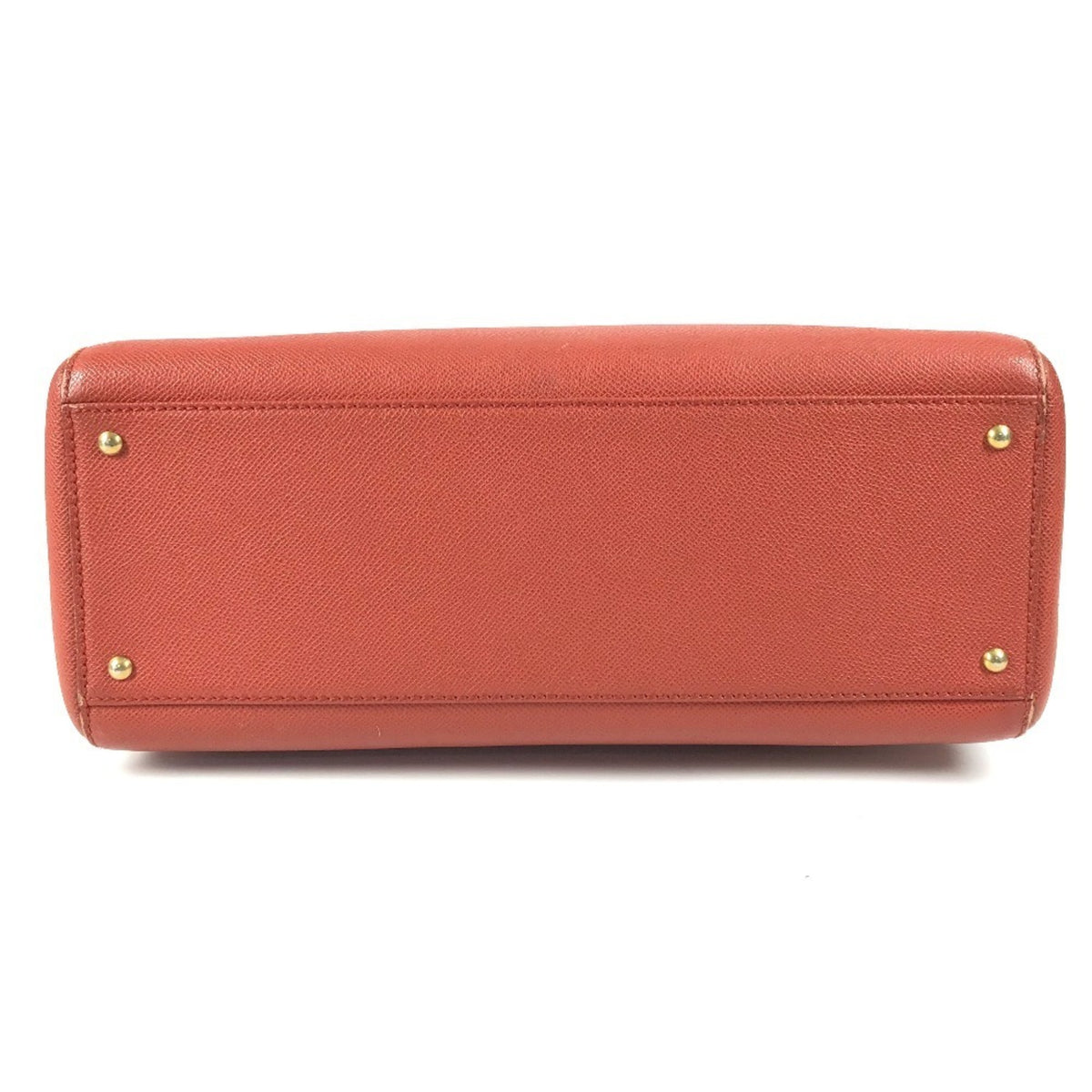 Chanel Orange Leather Boston Bag Shoulder Bag Tote Bag (Pre-Owned)