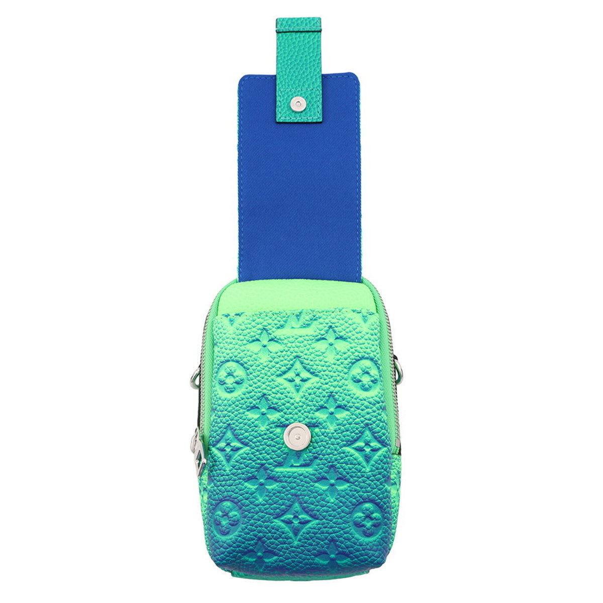 Louis Vuitton Blue Green Handbag Pouch Shoulder Bag (Pre-Owned)