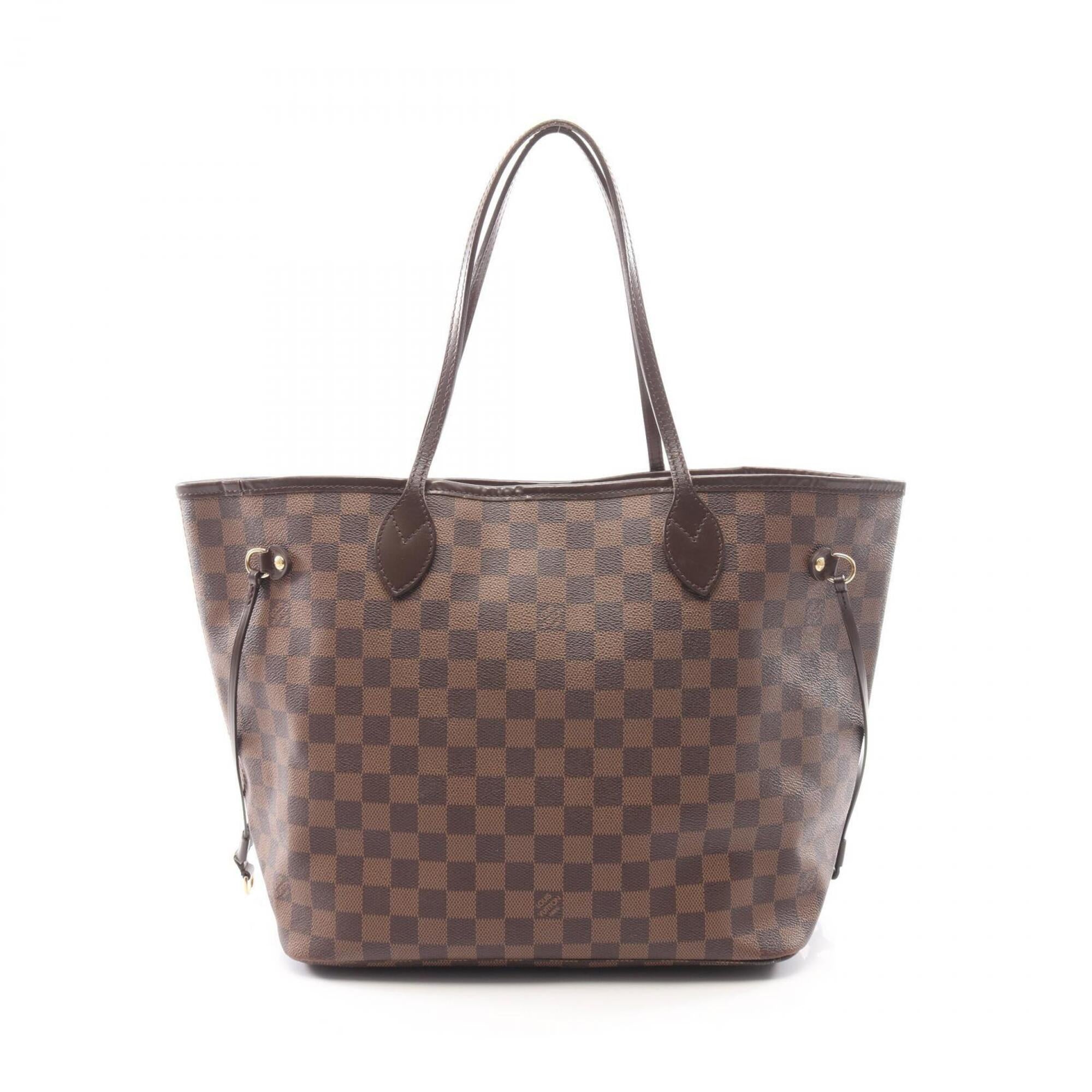 Louis Vuitton Brown Damier Canvas Coated Canvas Leather Handbag Tote Bag (Pre-Owned)