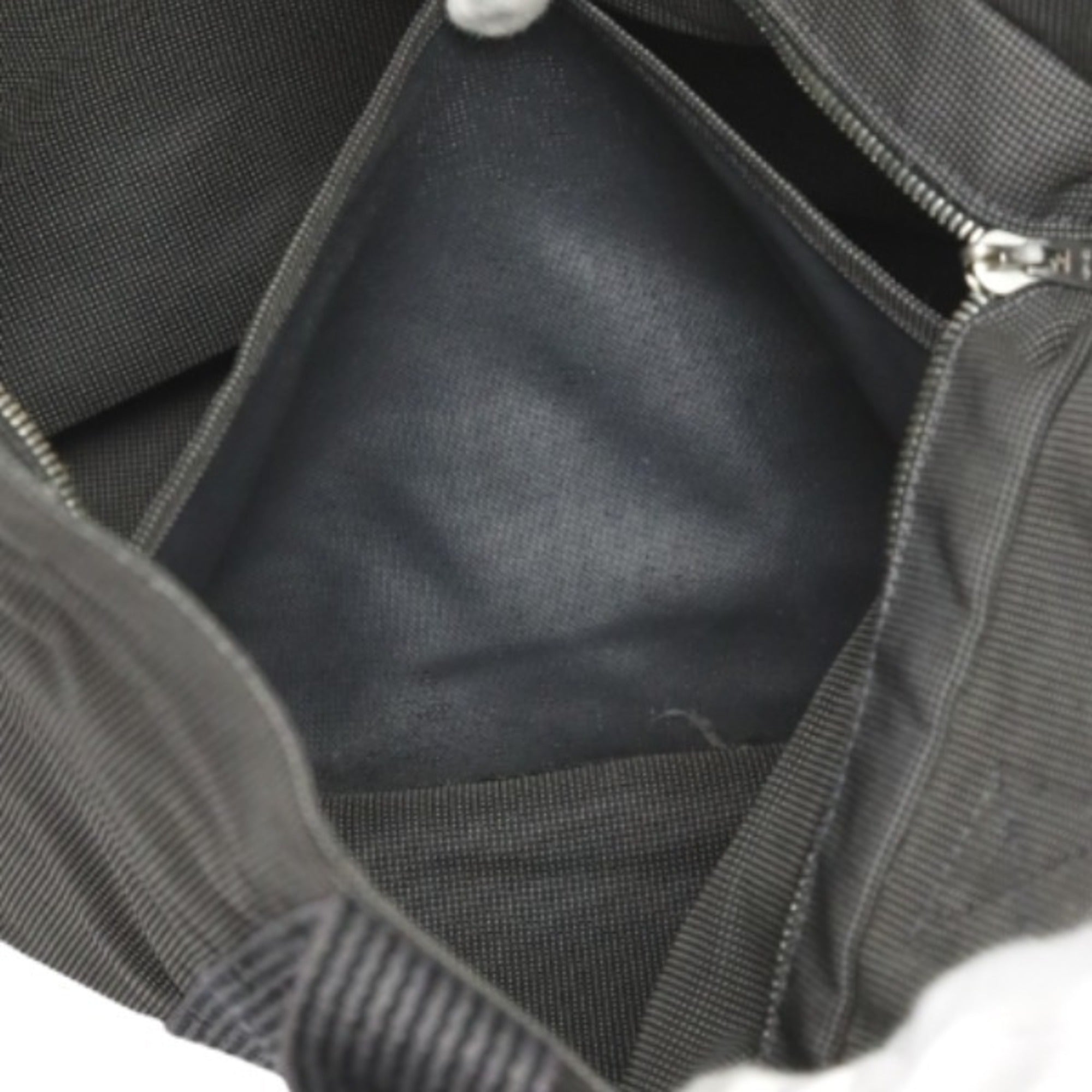 Hermes Gray Canvas Tote Bag (Pre-Owned)