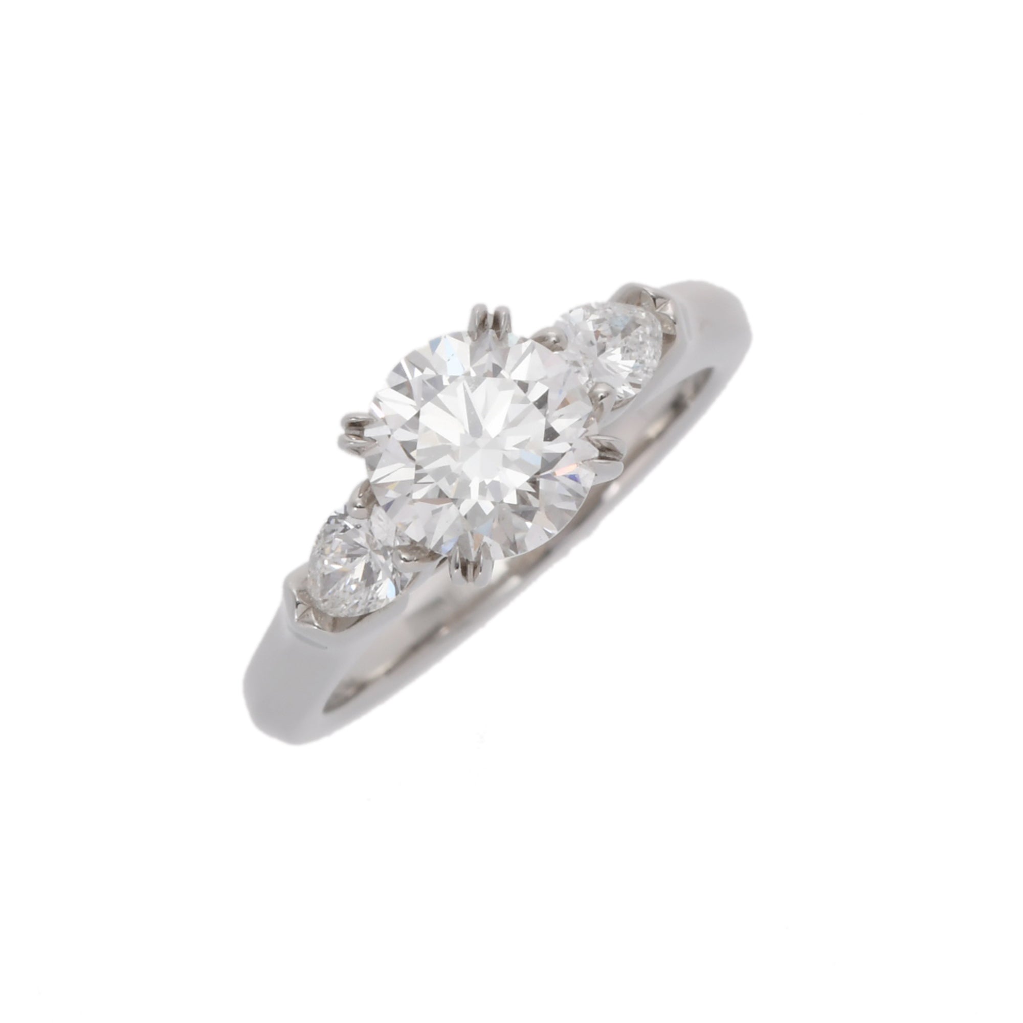 Harry Winston Silver Platinum Band Ring (Pre-Owned)