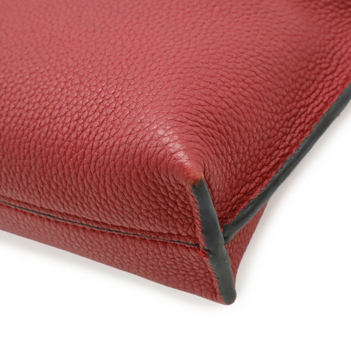 Loewe Pink Red Red Color Leather Clutch Bag Shoulder Bag (Pre-Owned)
