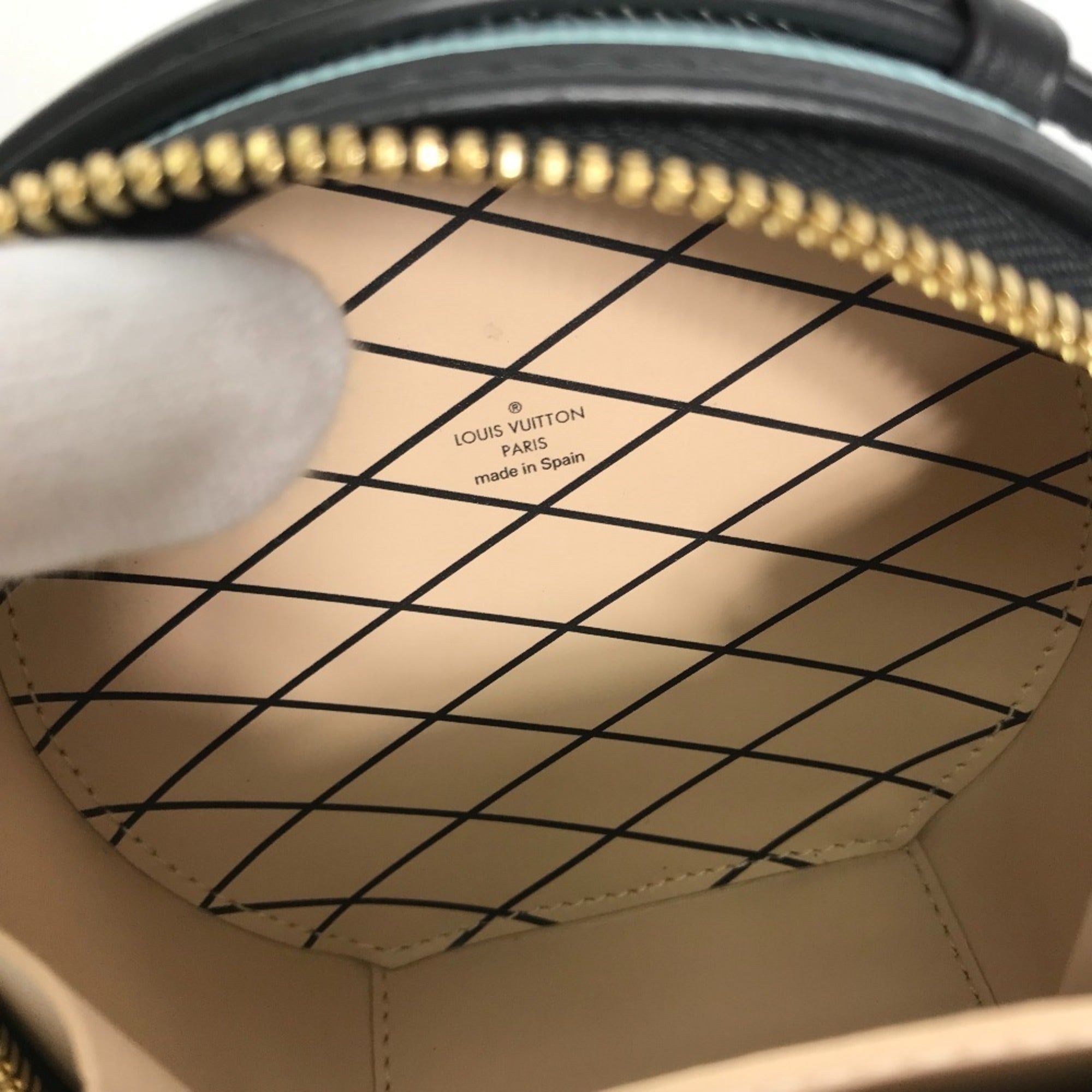 Louis Vuitton Blue Epi Leather Handbag Pouch Shoulder Bag (Pre-Owned)