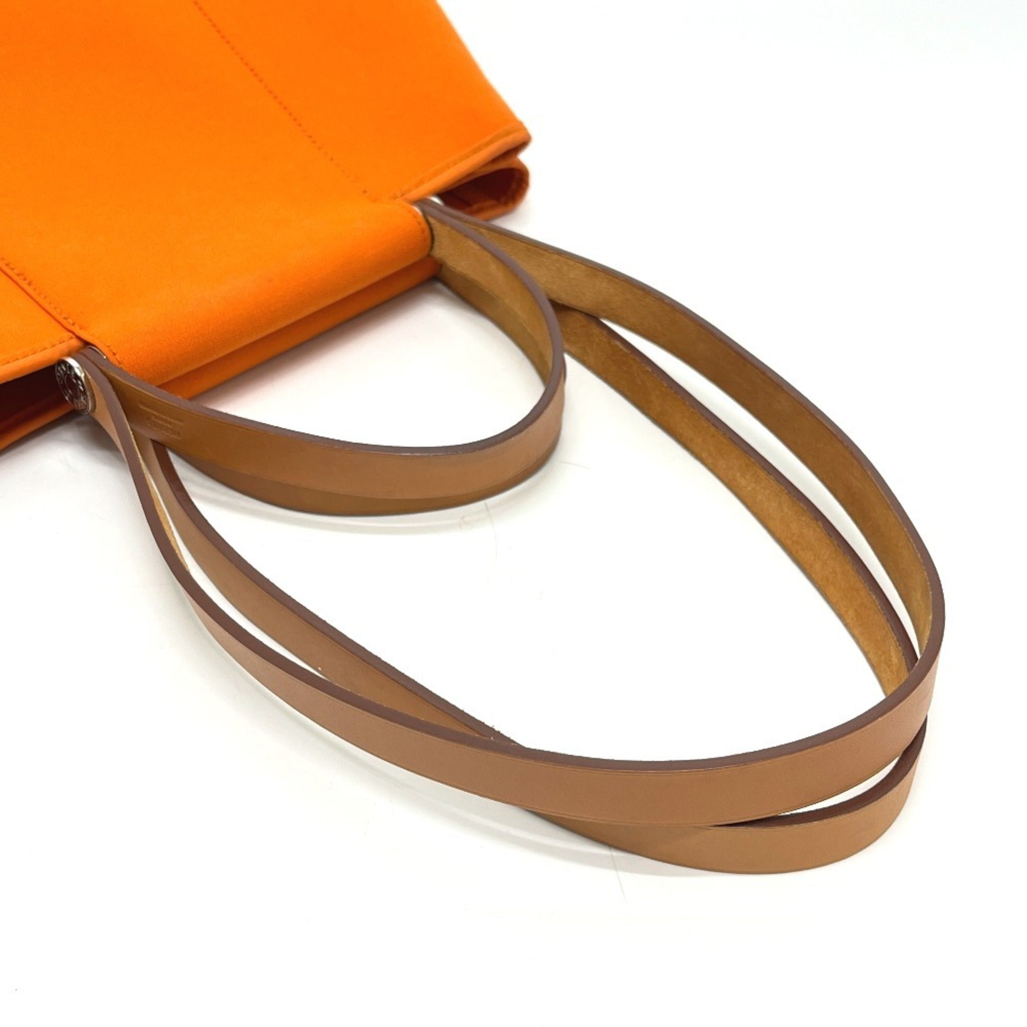 Hermes Orange Toile H Handbag Tote Bag (Pre-Owned)