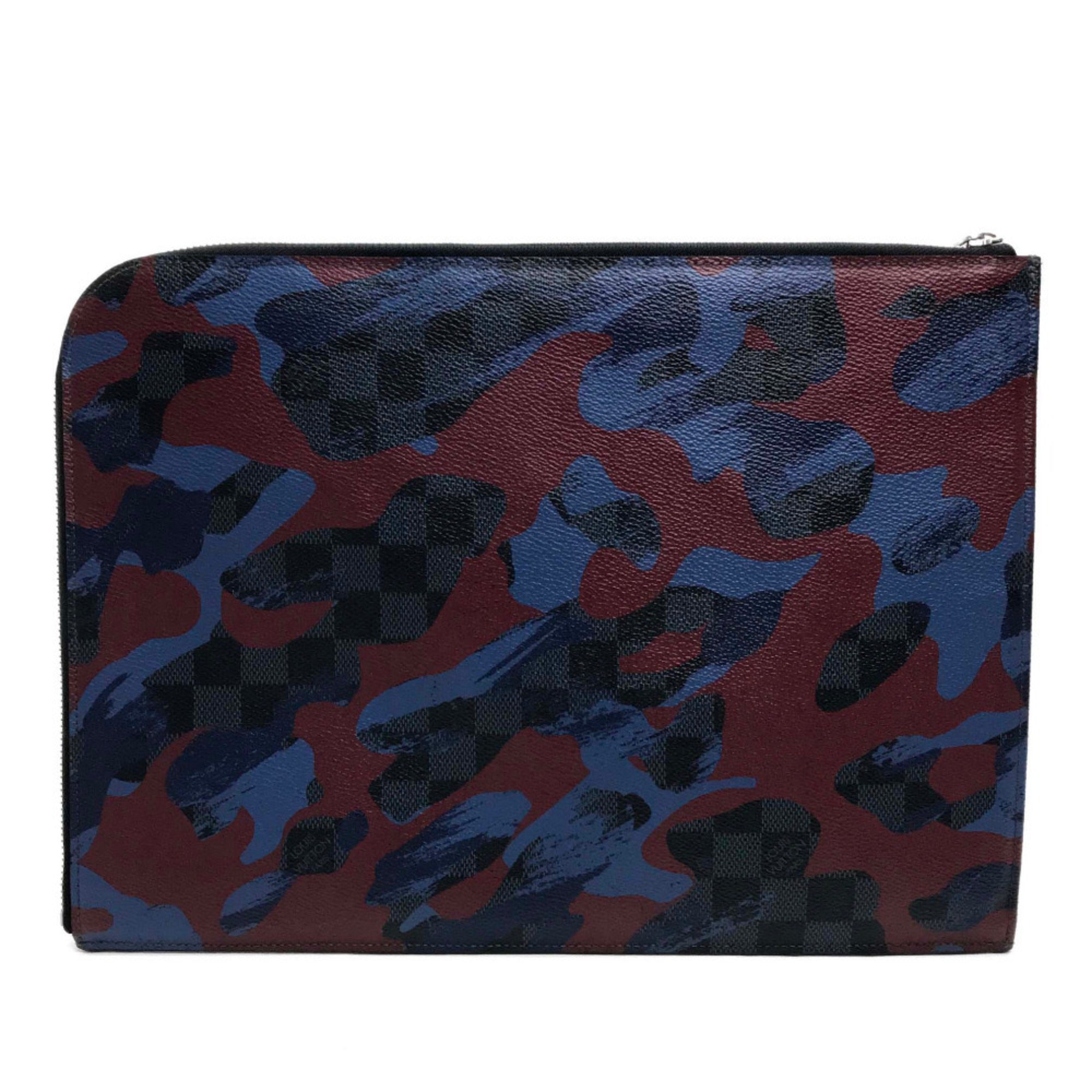 Louis Vuitton Camouflage Multi-Color Damier Graphite Clutch Bag Pochette Pouch (Pre-Owned)