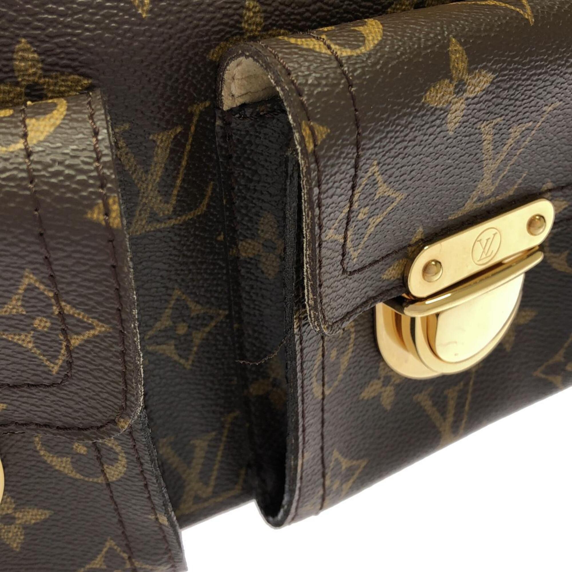 Louis Vuitton Marron Coated Canvas Handbag (Pre-Owned)