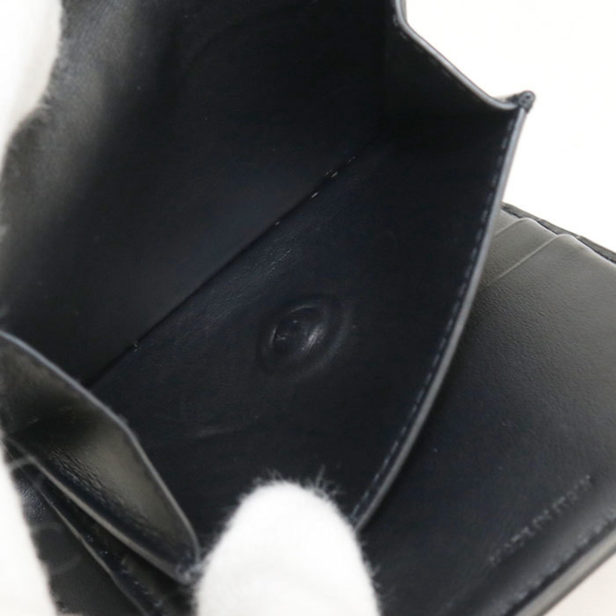 Celine Black Leather Wallet (Tri-Fold) (Pre-Owned)