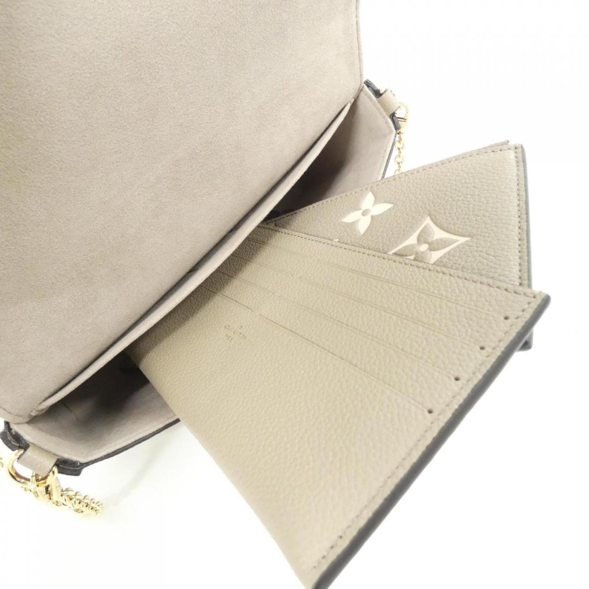 Louis Vuitton Beige Tourterelle Leather Pochette Shoulder Bag (Pre-Owned)