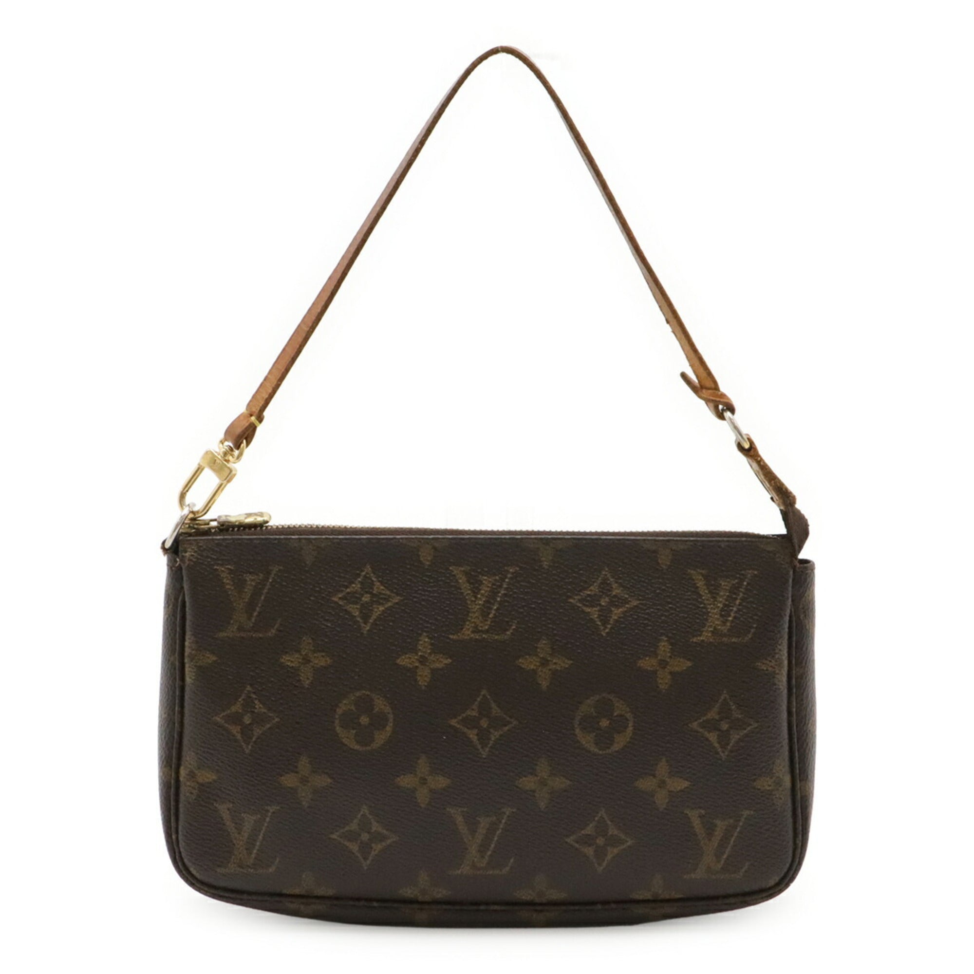 Louis Vuitton Brown Monogram Pvc Handbag Pochette Pouch (Pre-Owned)