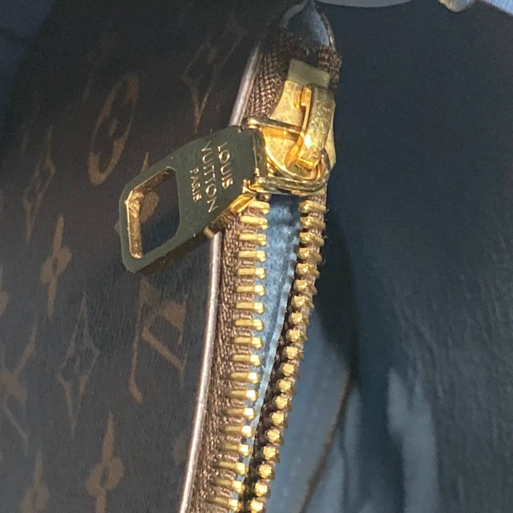 Louis Vuitton Blue Blue Jean Brown Monogram Shoulder Bag (Pre-Owned)