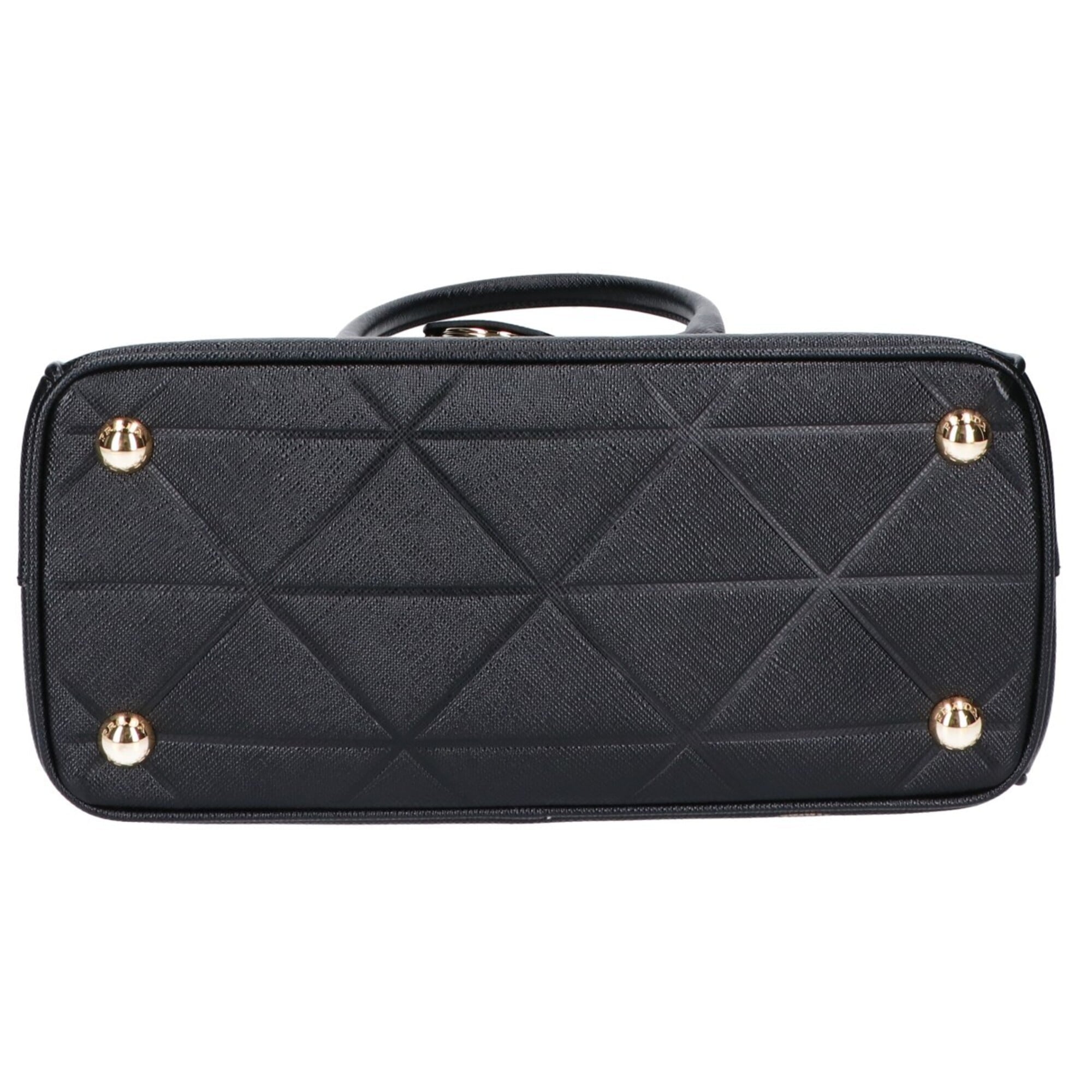 Prada Black Leather Handbag Shoulder Bag (Pre-Owned)