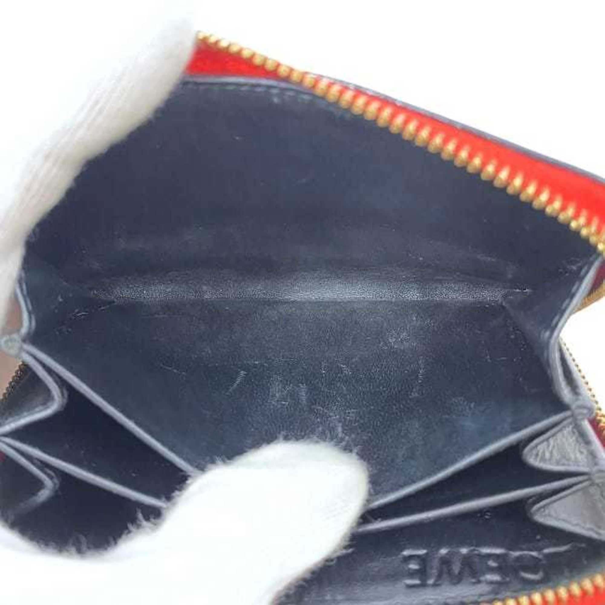 Loewe Red Color Leather Coin Purse/Coin Case (Pre-Owned)