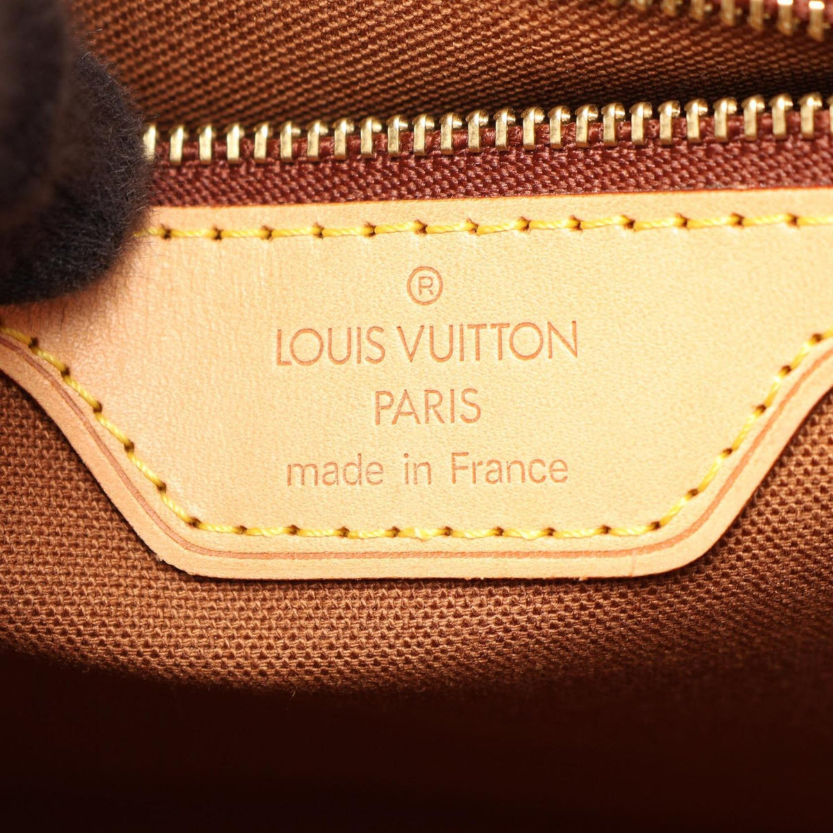 Louis Vuitton Brown Monogram Coated Canvas Handbag Tote Bag (Pre-Owned)