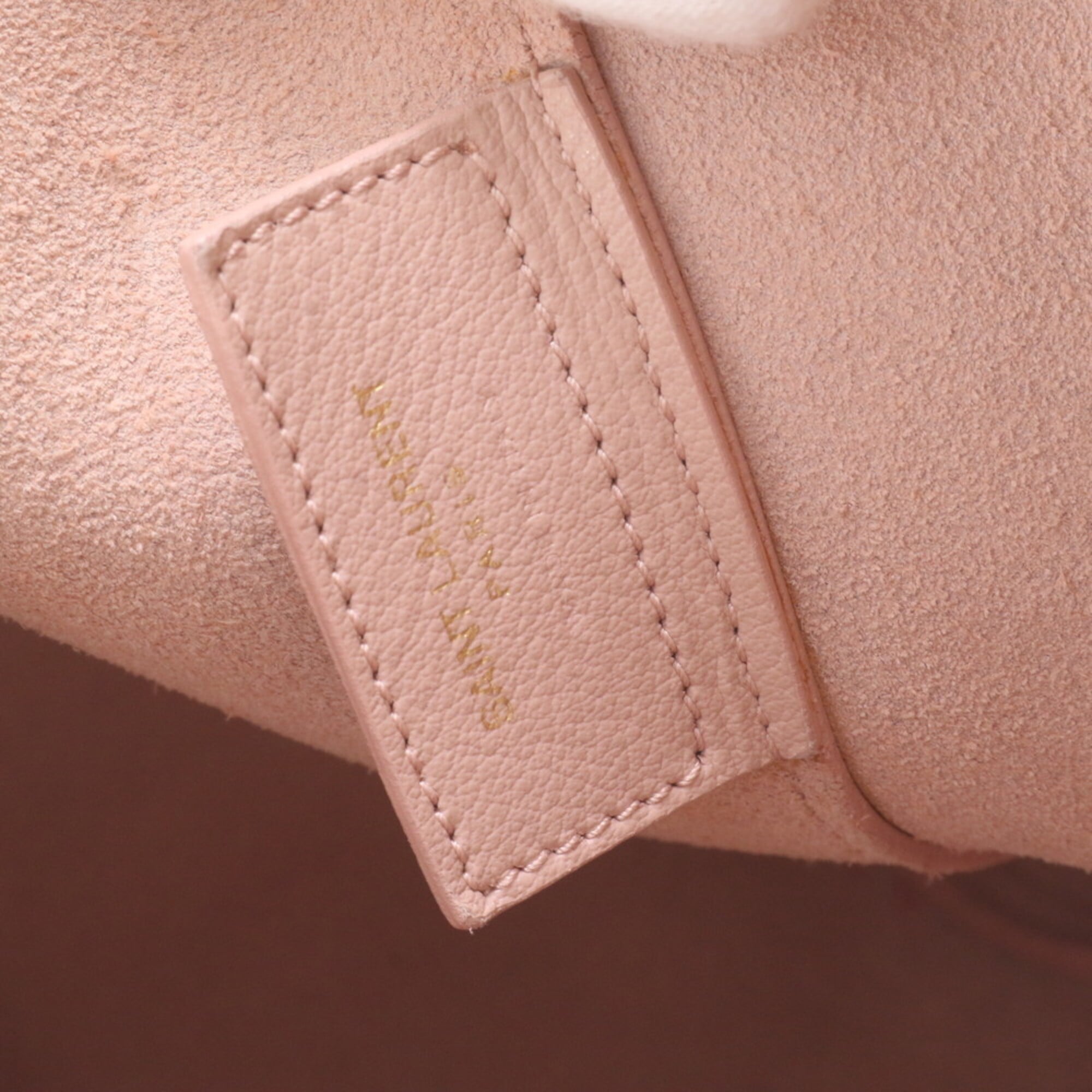 Saint Laurent Pink Leather Handbag Pouch Shoulder Bag Tote Bag (Pre-Owned)