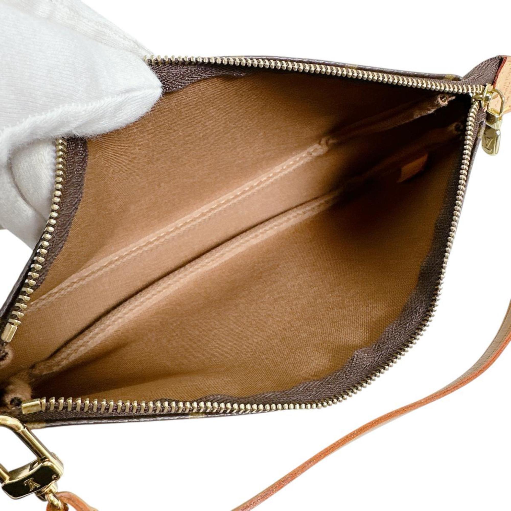 Louis Vuitton Brown Monogram Canvas Pouch (Pre-Owned)