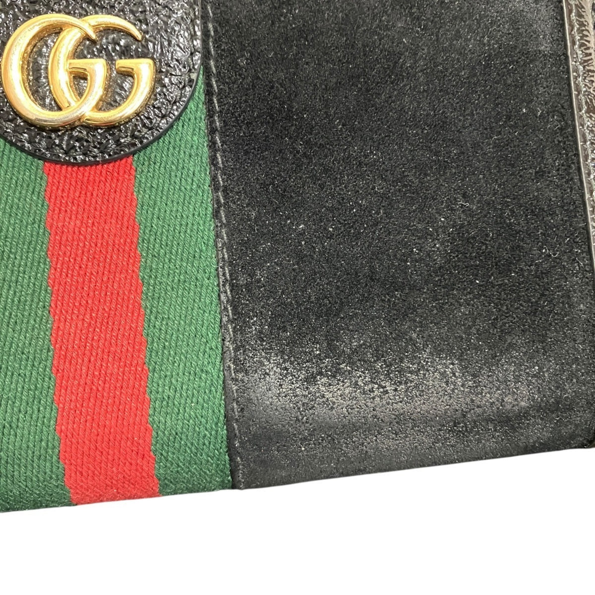 Gucci Black Leather Long Wallet (Bi-Fold) (Pre-Owned)