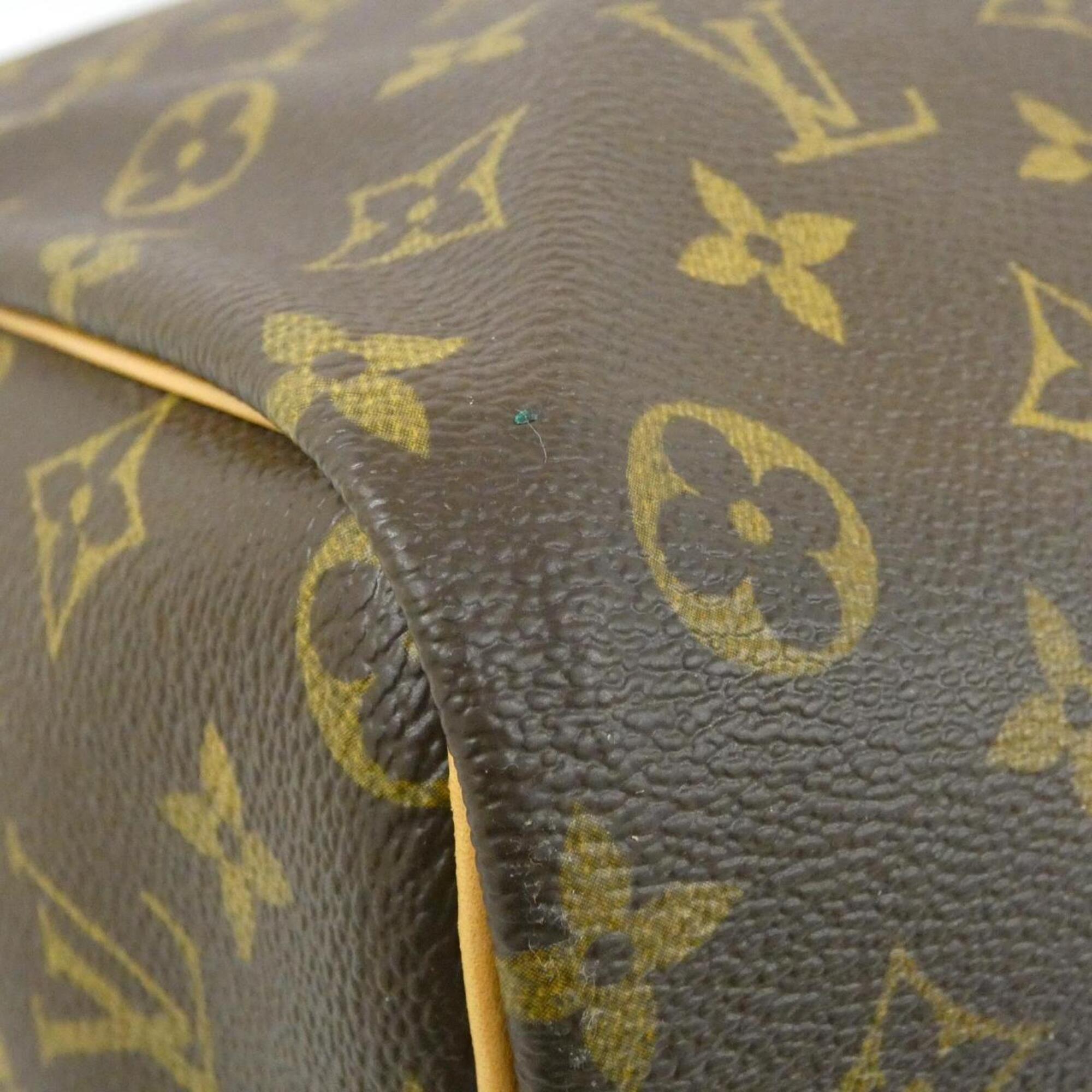 Louis Vuitton Monogram Marron Coated Canvas Boston Bag (Pre-Owned)