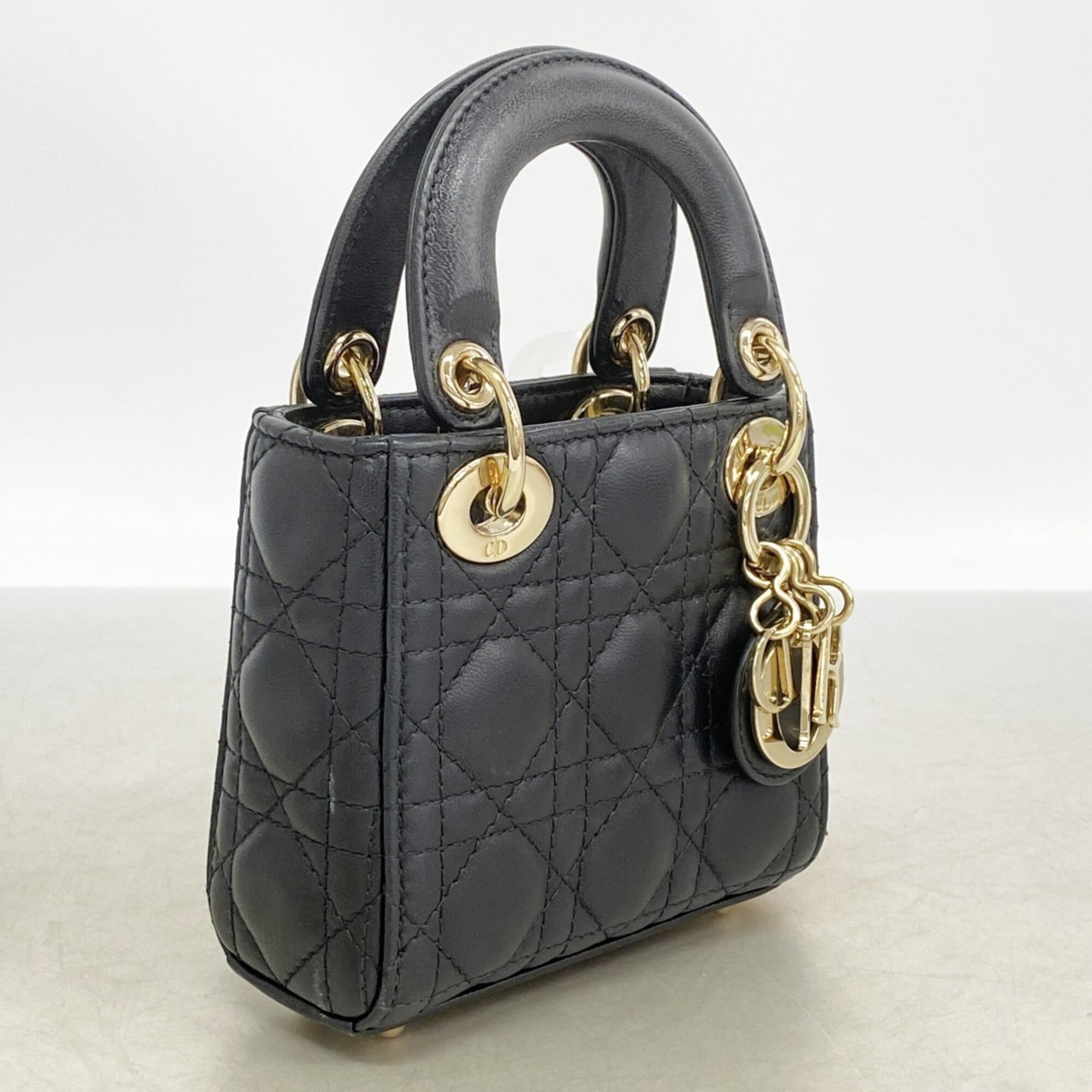 Christian Dior Black Leather Handbag (Pre-Owned)