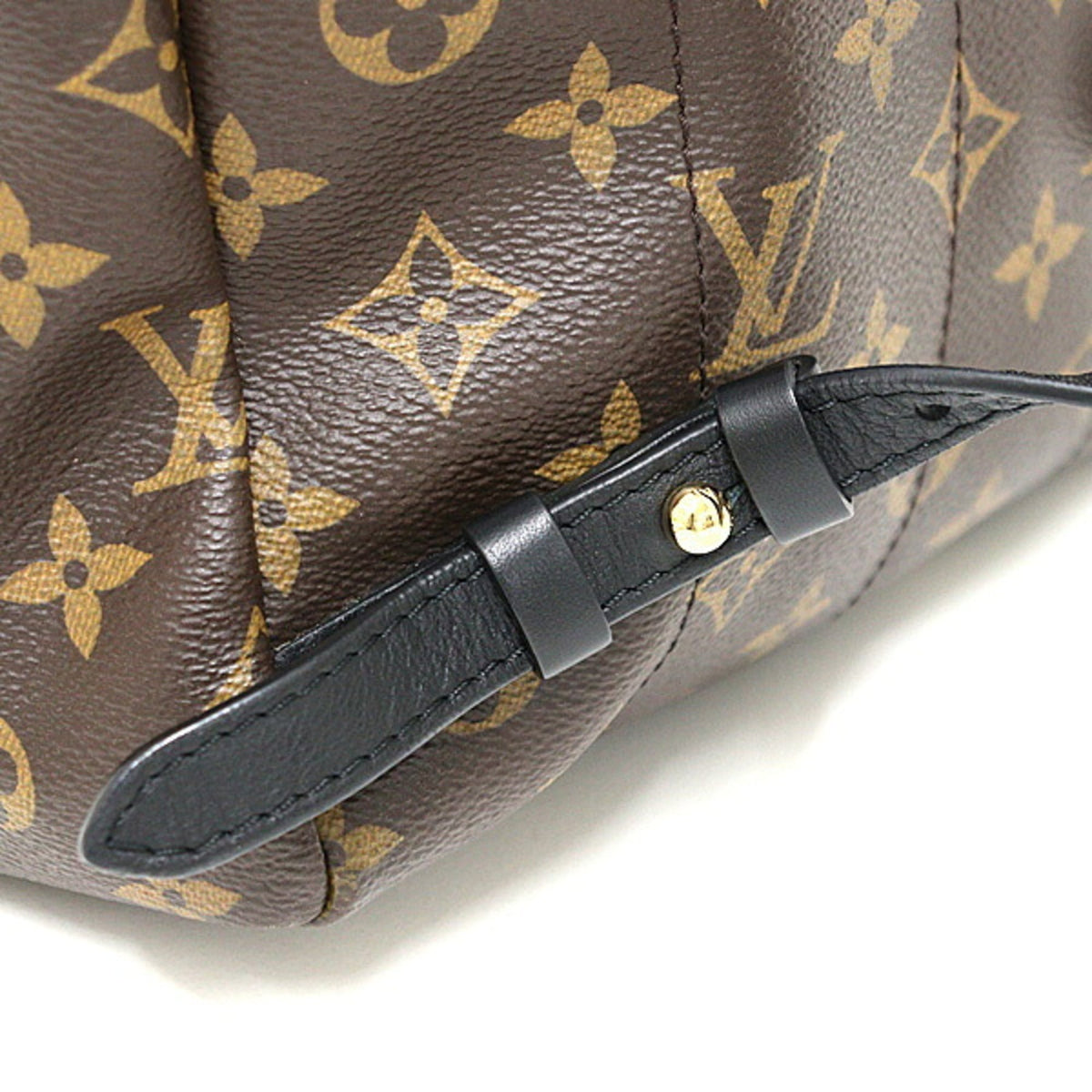 Louis Vuitton Monogram Black Brown Monogram Canvas Leather Backpack (Pre-Owned)