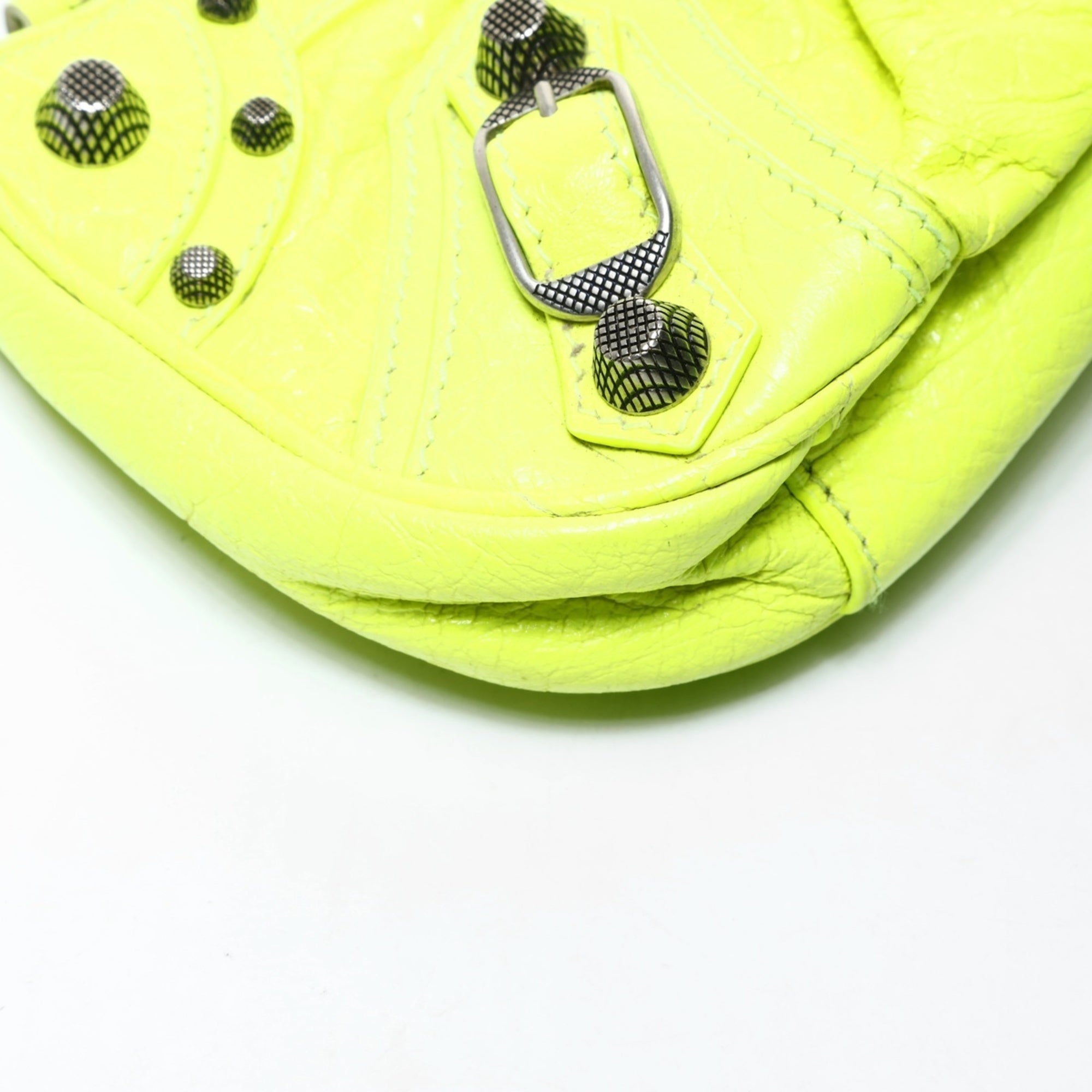 Balenciaga Giant Yellow Leather Shoulder Bag (Pre-Owned)