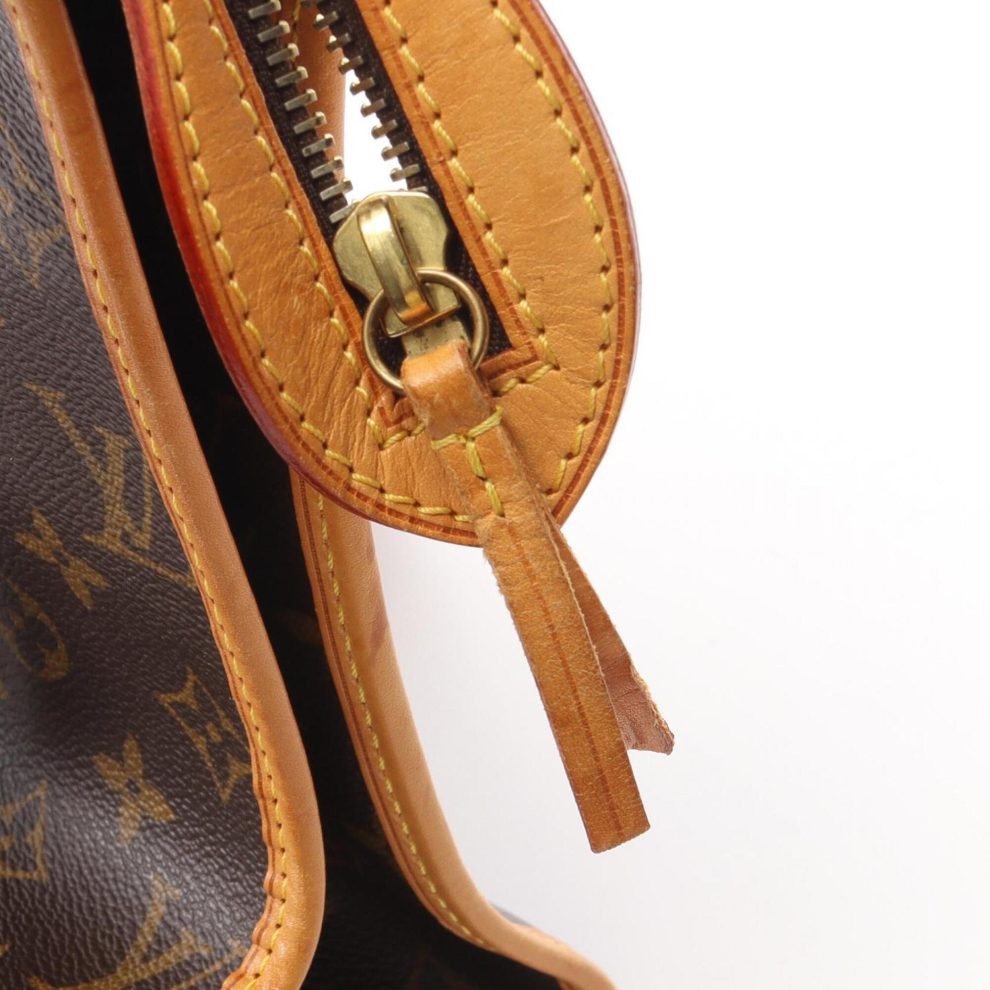 Louis Vuitton Brown Coated Canvas Pvc Monogram Leather Handbag Tote Bag (Pre-Owned)