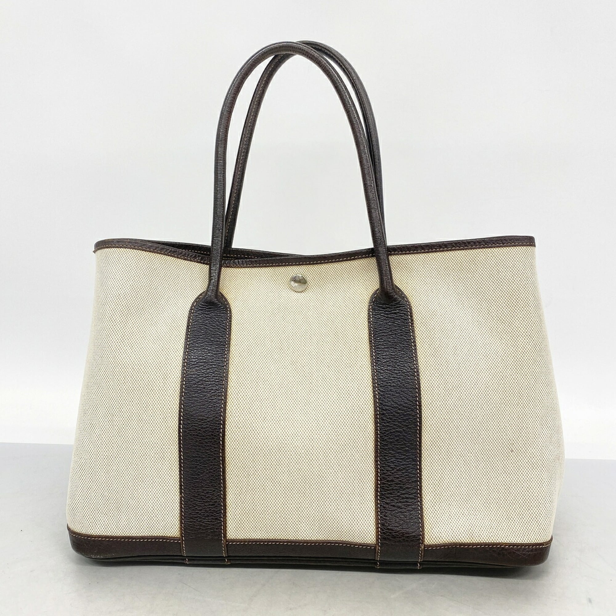 Hermes Brown Toile H Tote Bag (Pre-Owned)