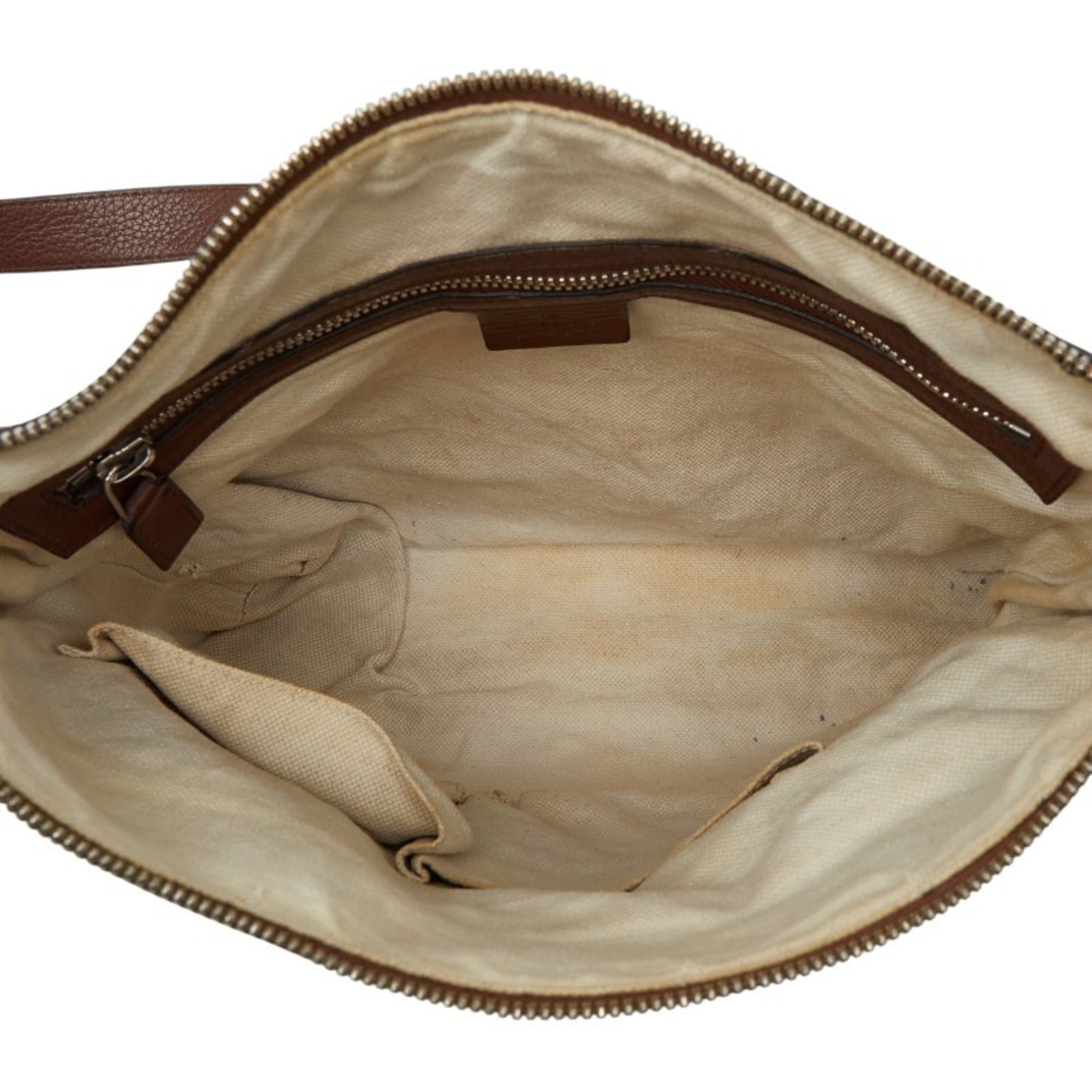 Gucci Brown Leather Shoulder Bag (Pre-Owned)