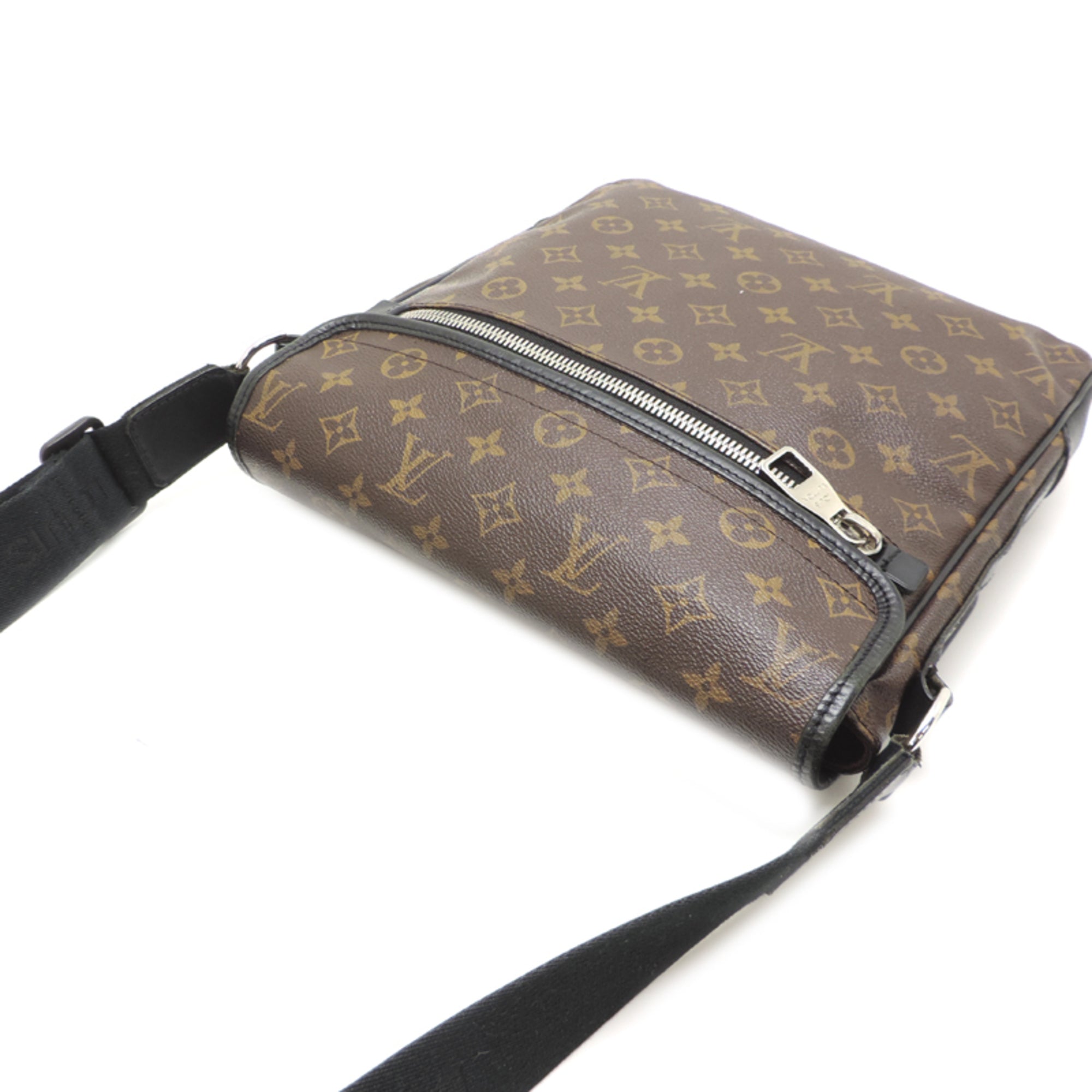 Louis Vuitton Black Brown Monogram Canvas Shoulder Bag (Pre-Owned)