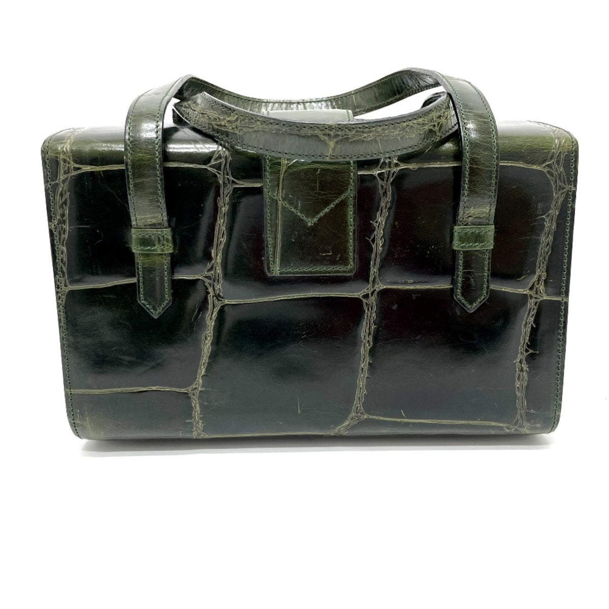 Celine Green Leather Handbag (Pre-Owned)