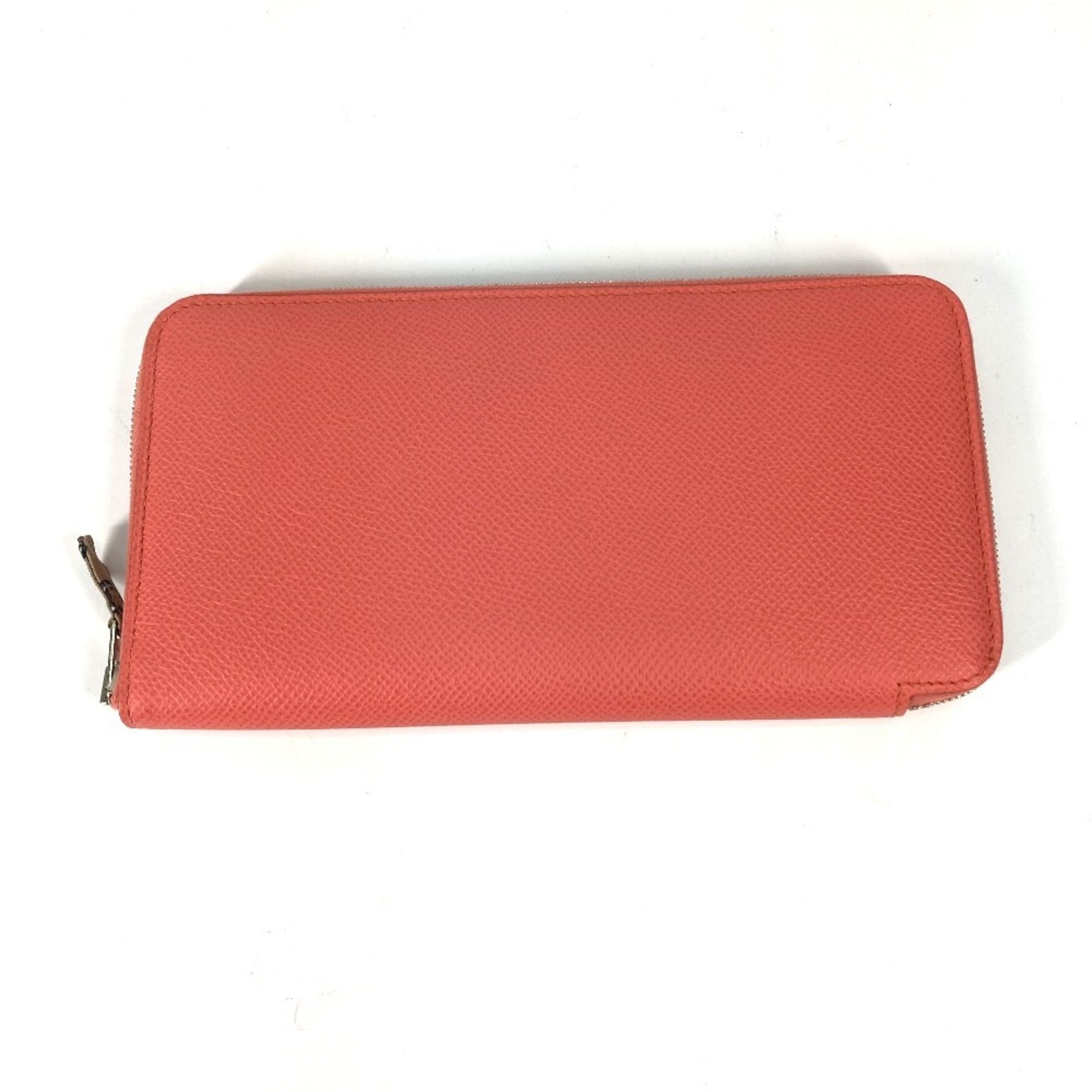 Hermes Silk'in Pink Epsom Leather Long Wallet (Bi-Fold) (Pre-Owned)