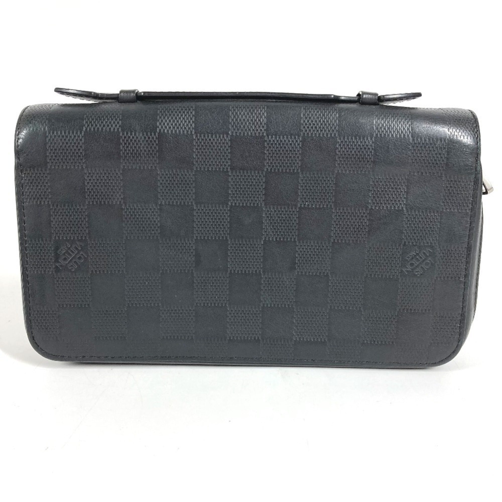Louis Vuitton Damier Infini Black Damier Infini Long Wallet (Bi-Fold) (Pre-Owned)