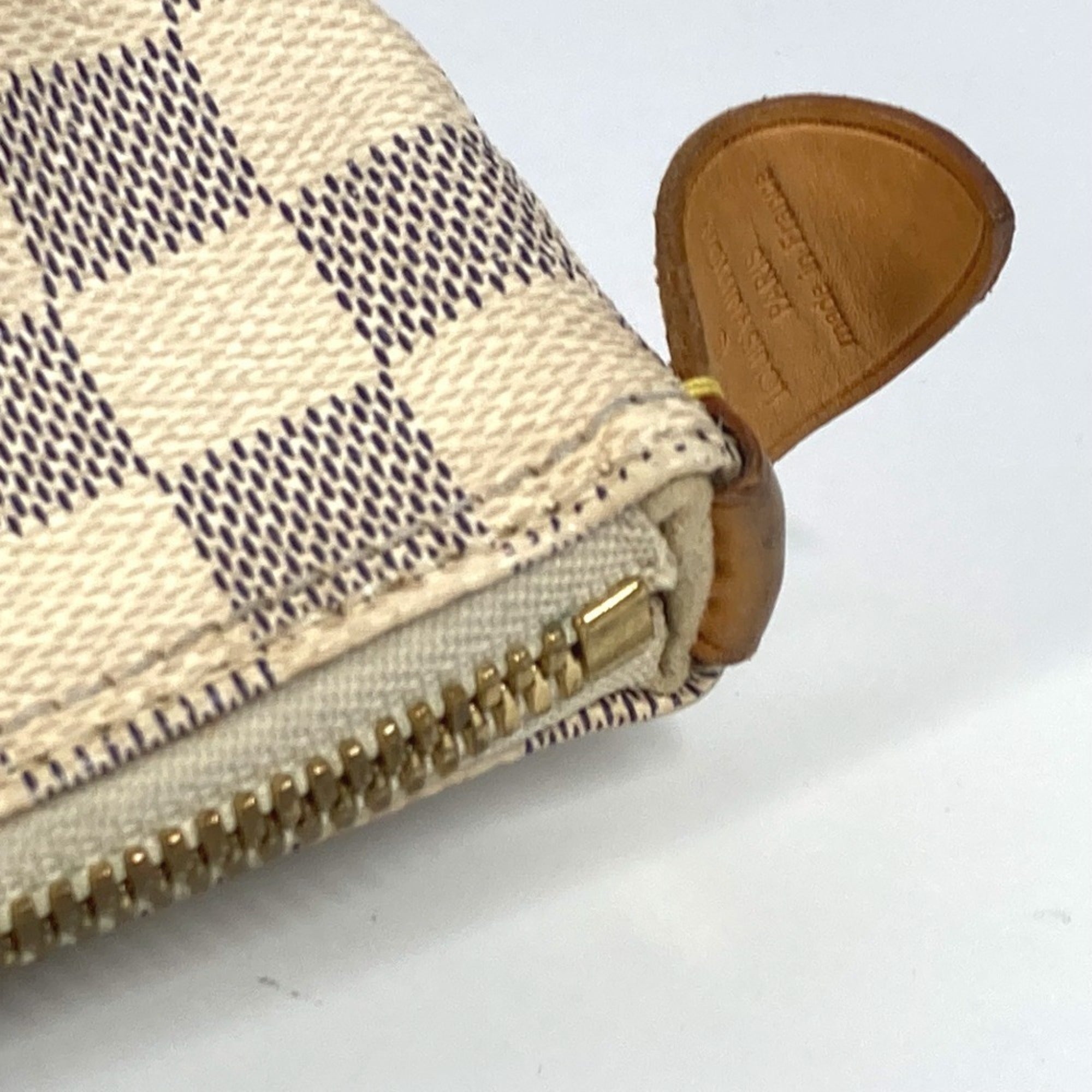 Louis Vuitton White Damier Azur Shoulder Bag Tote Bag (Pre-Owned)