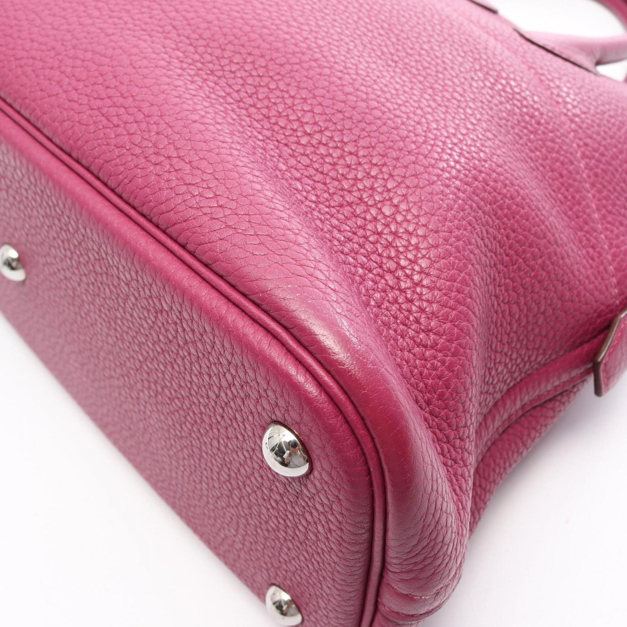 Hermes Purple Taurillon Clemence Leather Handbag (Pre-Owned)