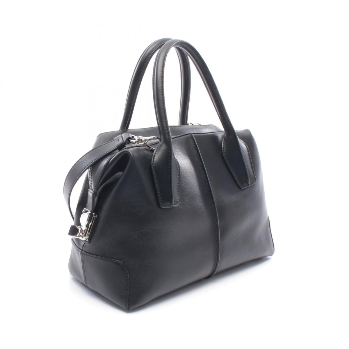 Tod's Black Leather Handbag (Pre-Owned)