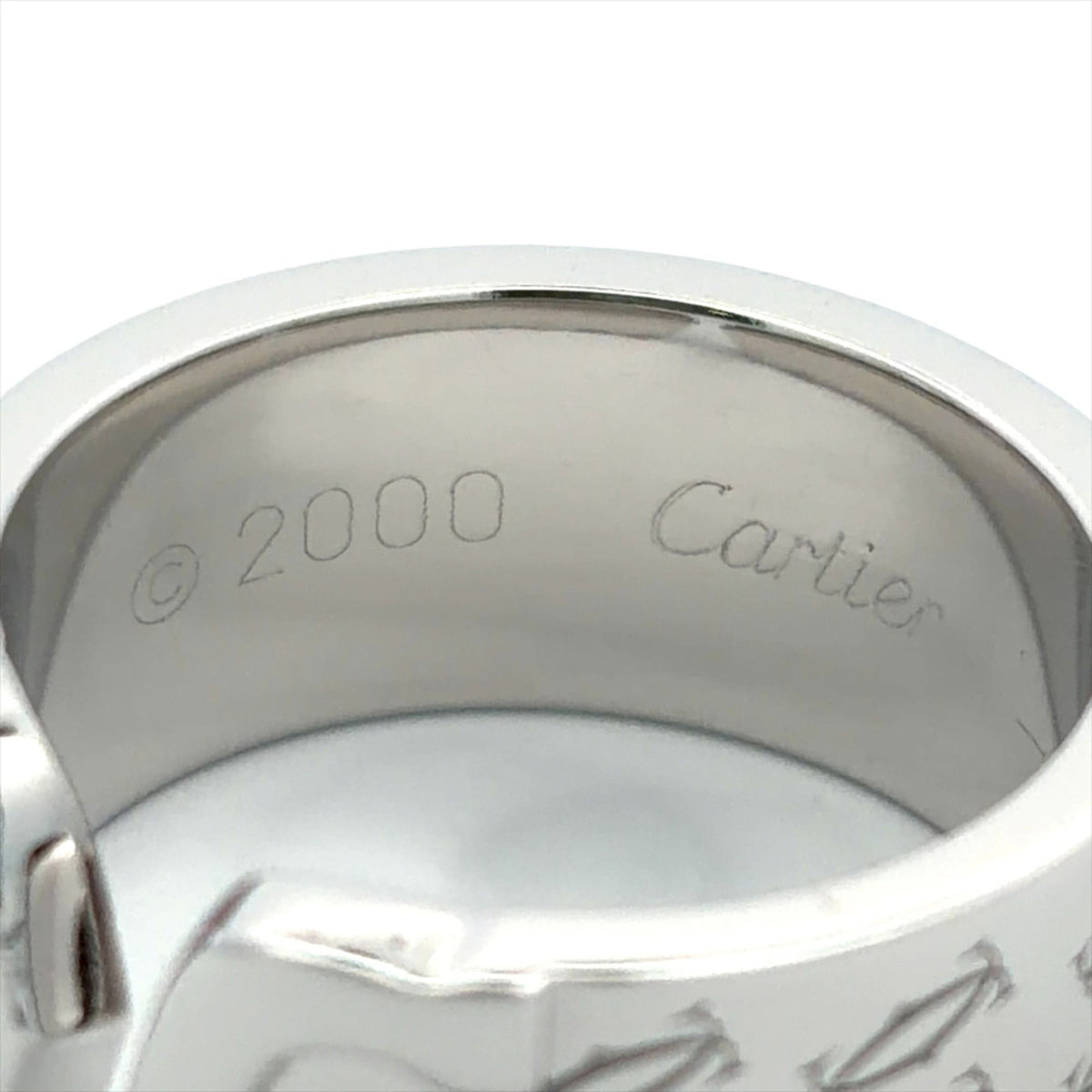 Cartier White Gold White Gold (18K) Band Ring (Pre-Owned)