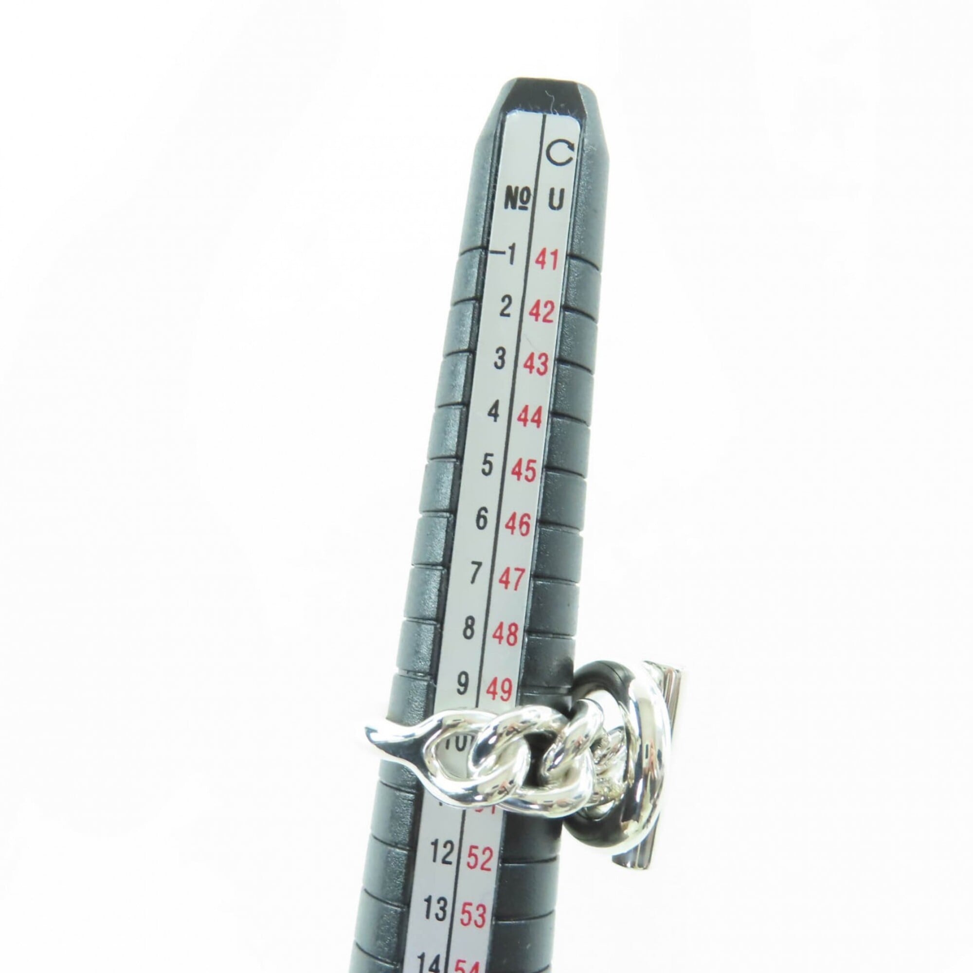 Hermes Silver 925 Band Ring (Pre-Owned)