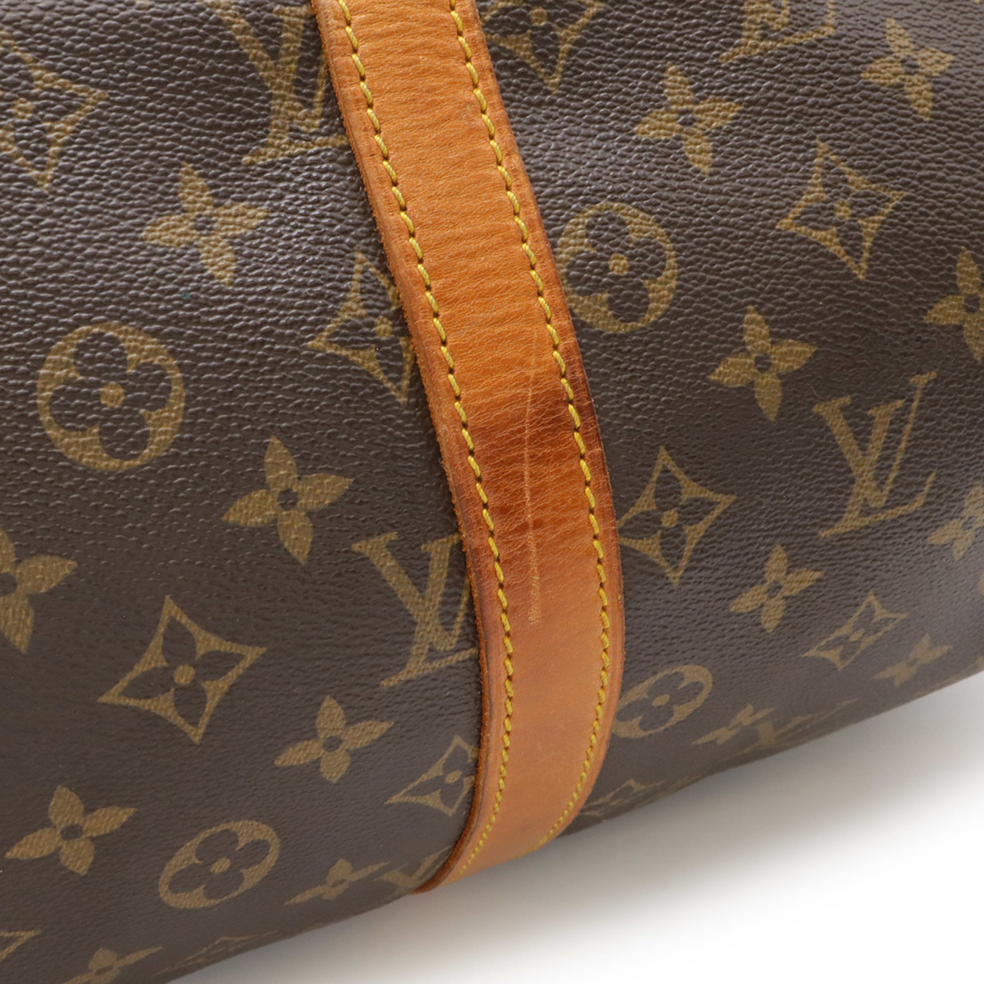 Louis Vuitton Brown Pvc Boston Bag Handbag (Pre-Owned)